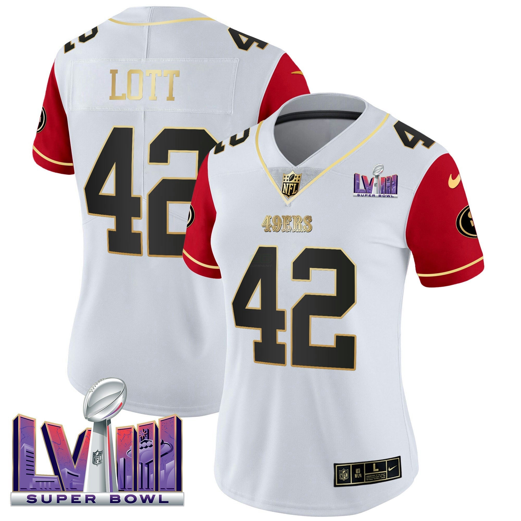 Camisa NFL Women’s Super Bowl LVIII Patch Vapor Jersey V2
