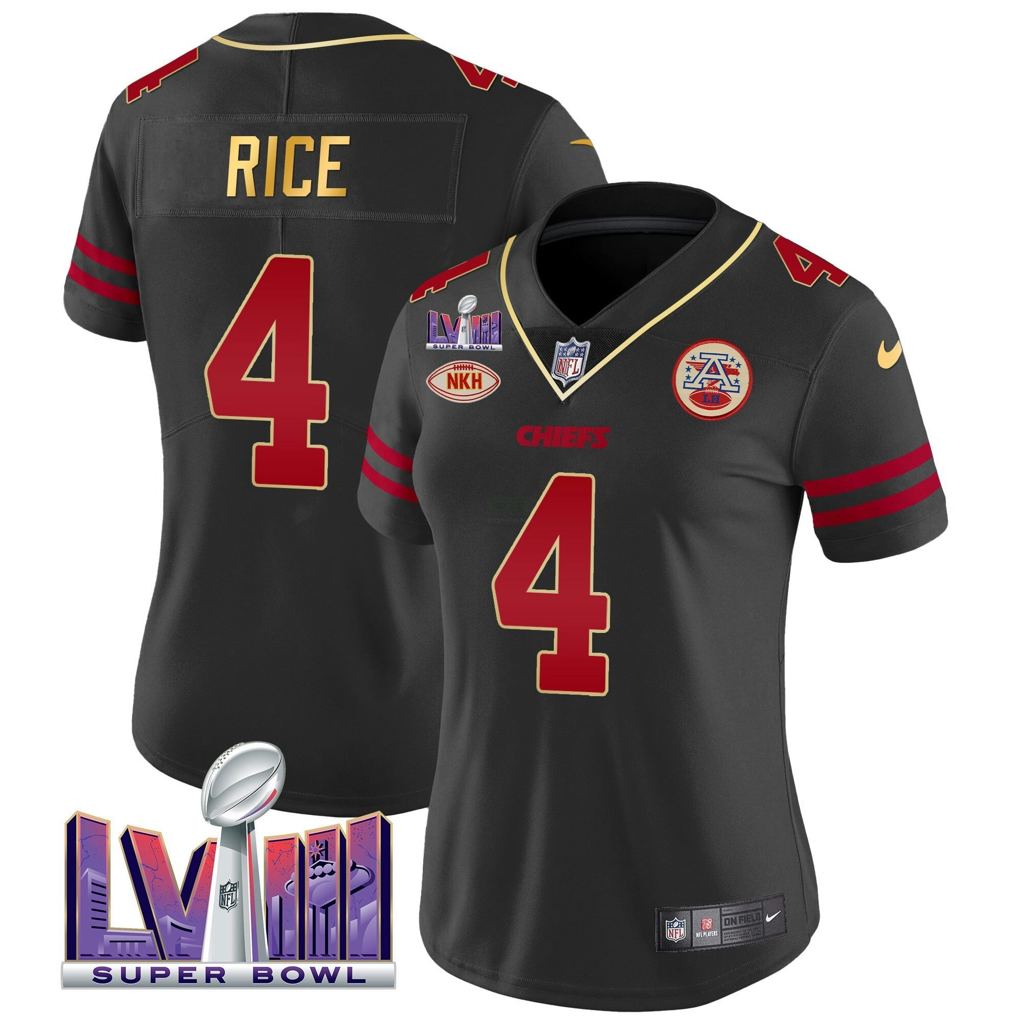 Camisa NFL Women’s Super Bowl LVIII Patch Vapor Jersey V2