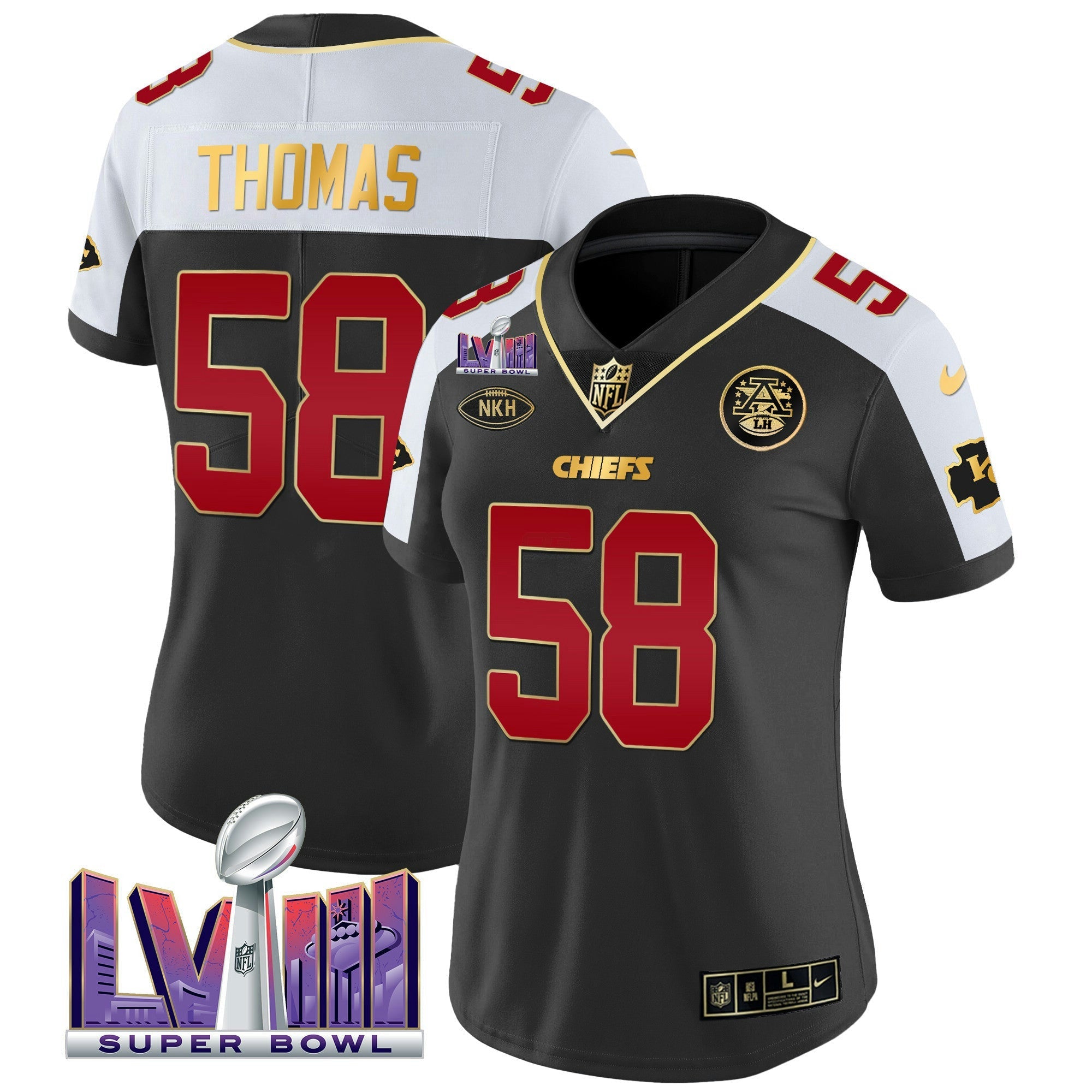 Camisa NFL Women’s Super Bowl LVIII Patch Vapor Jersey V2