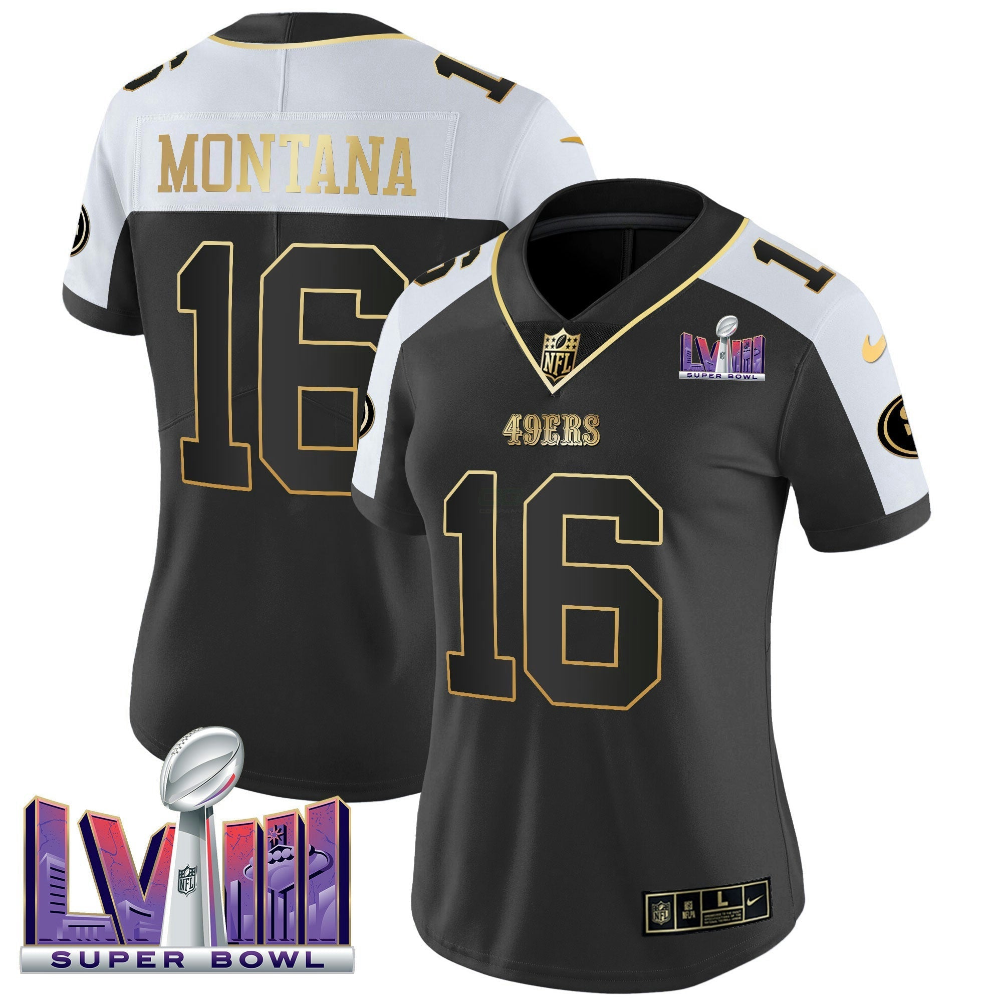 Camisa NFL Women’s Super Bowl LVIII Patch Vapor Jersey V2