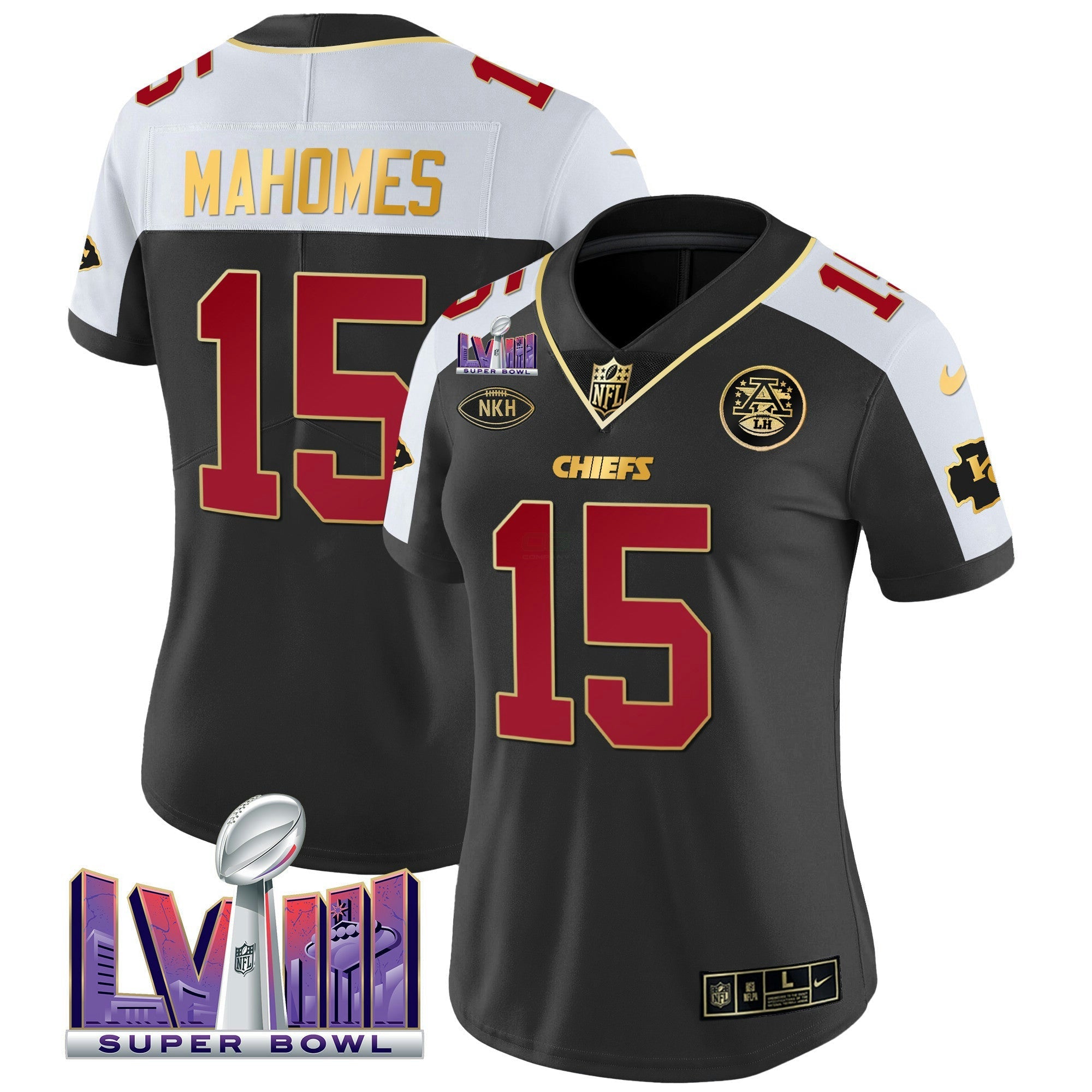 Camisa NFL Women’s Super Bowl LVIII Patch Vapor Jersey V2