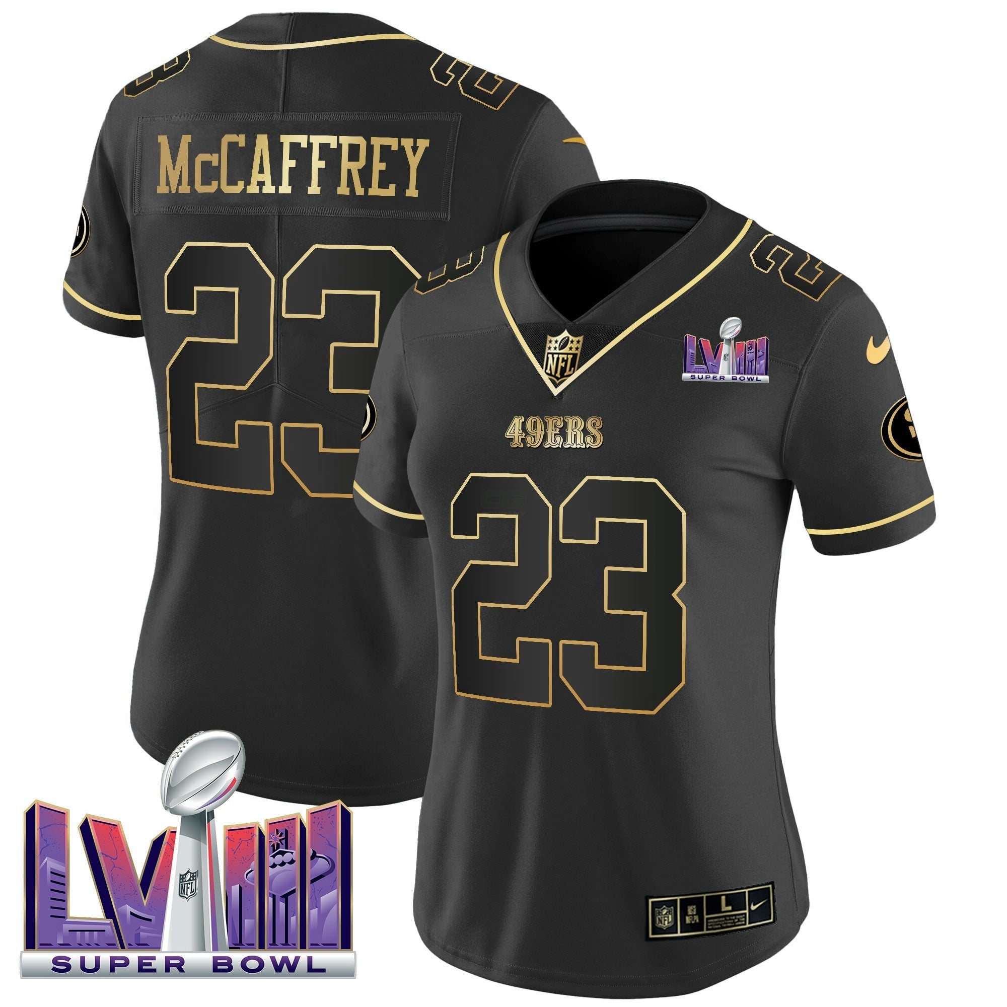 Camisa NFL Women’s Super Bowl LVIII Patch Vapor Jersey V2