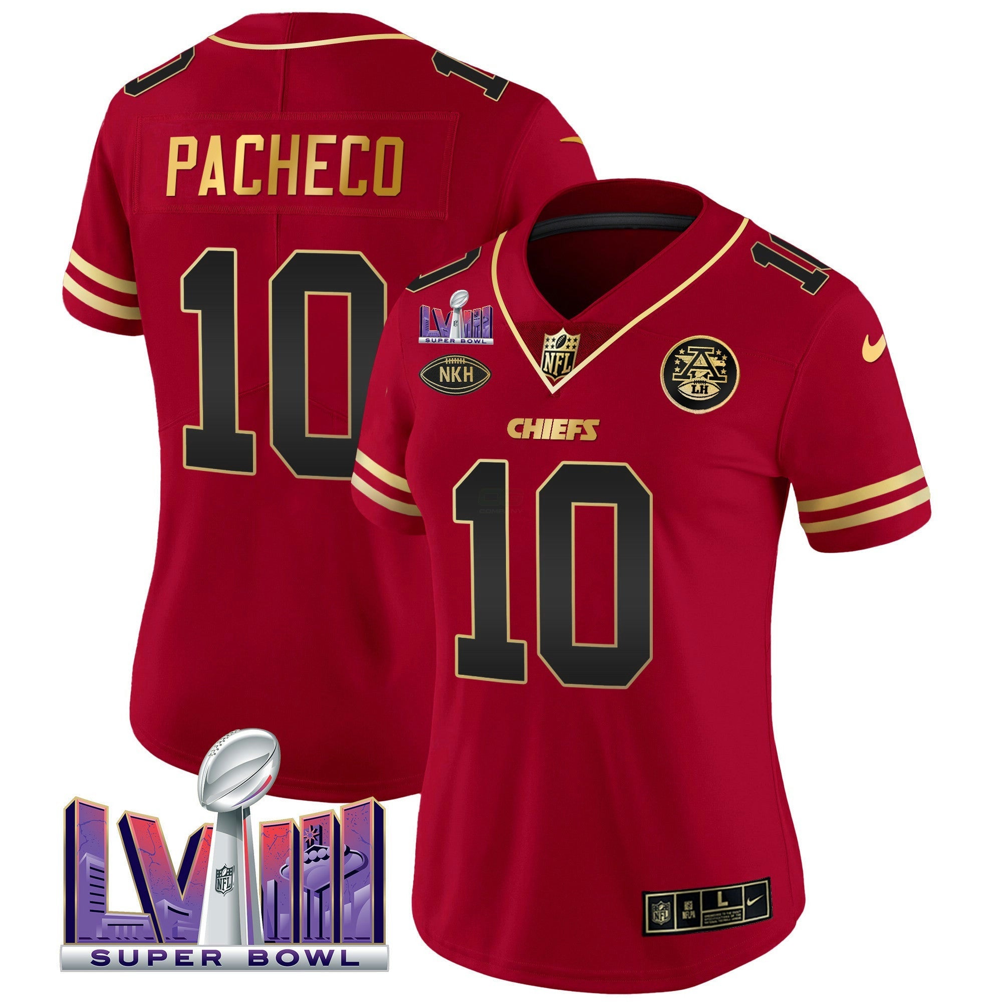 Camisa NFL Women’s Super Bowl LVIII Patch Vapor Jersey V2