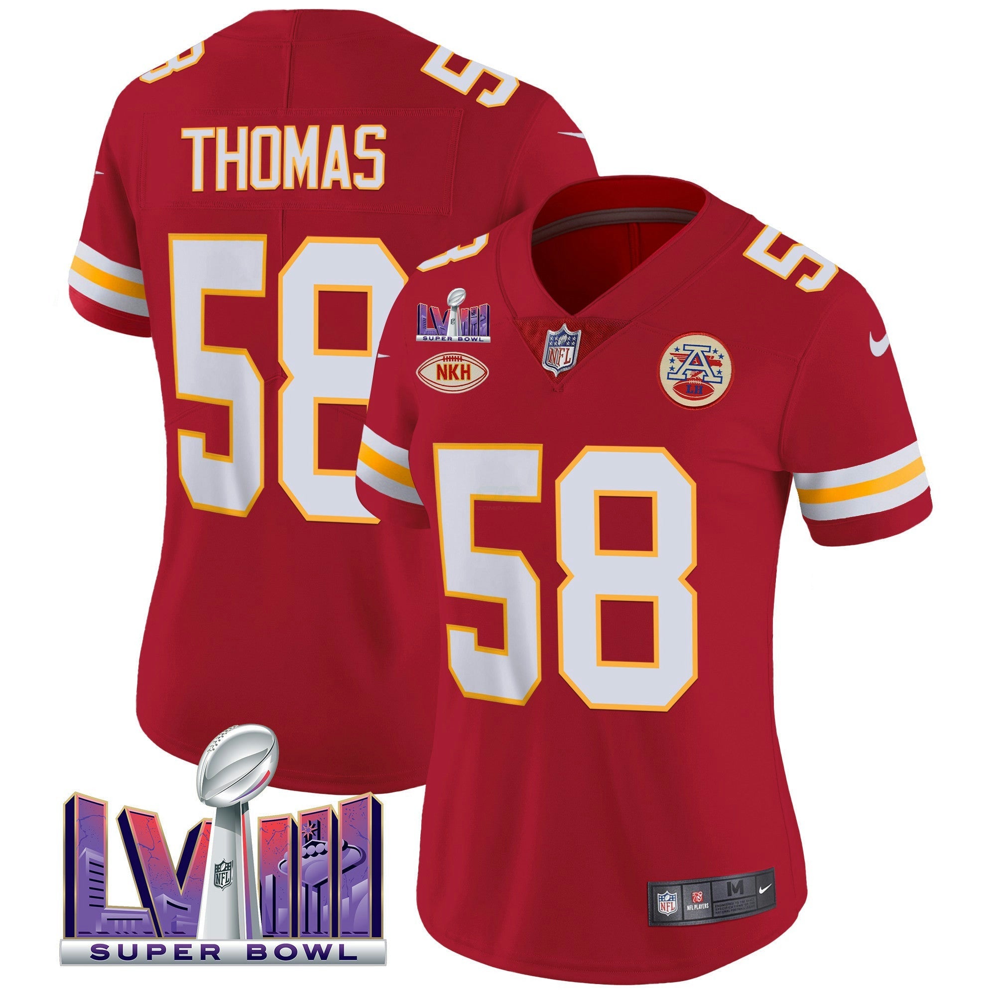Camisa NFL Women’s Super Bowl LVIII Patch Vapor Jersey V2