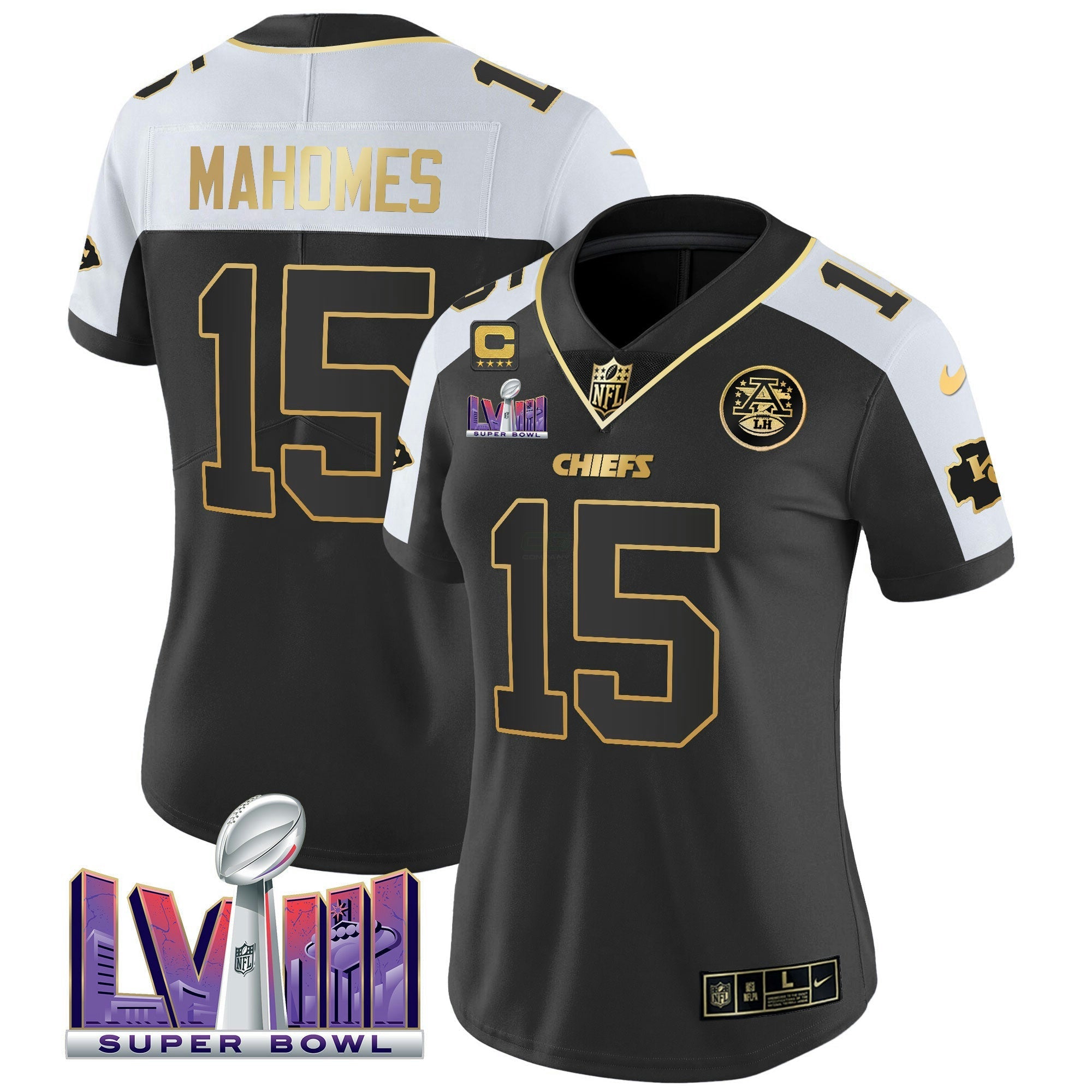 Camisa NFL Women’s Super Bowl LVIII Patch Vapor Jersey V4