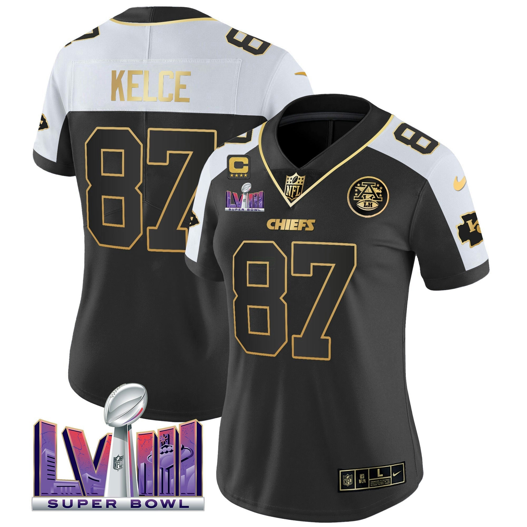 Camisa NFL Women’s Super Bowl LVIII Patch Vapor Jersey V4
