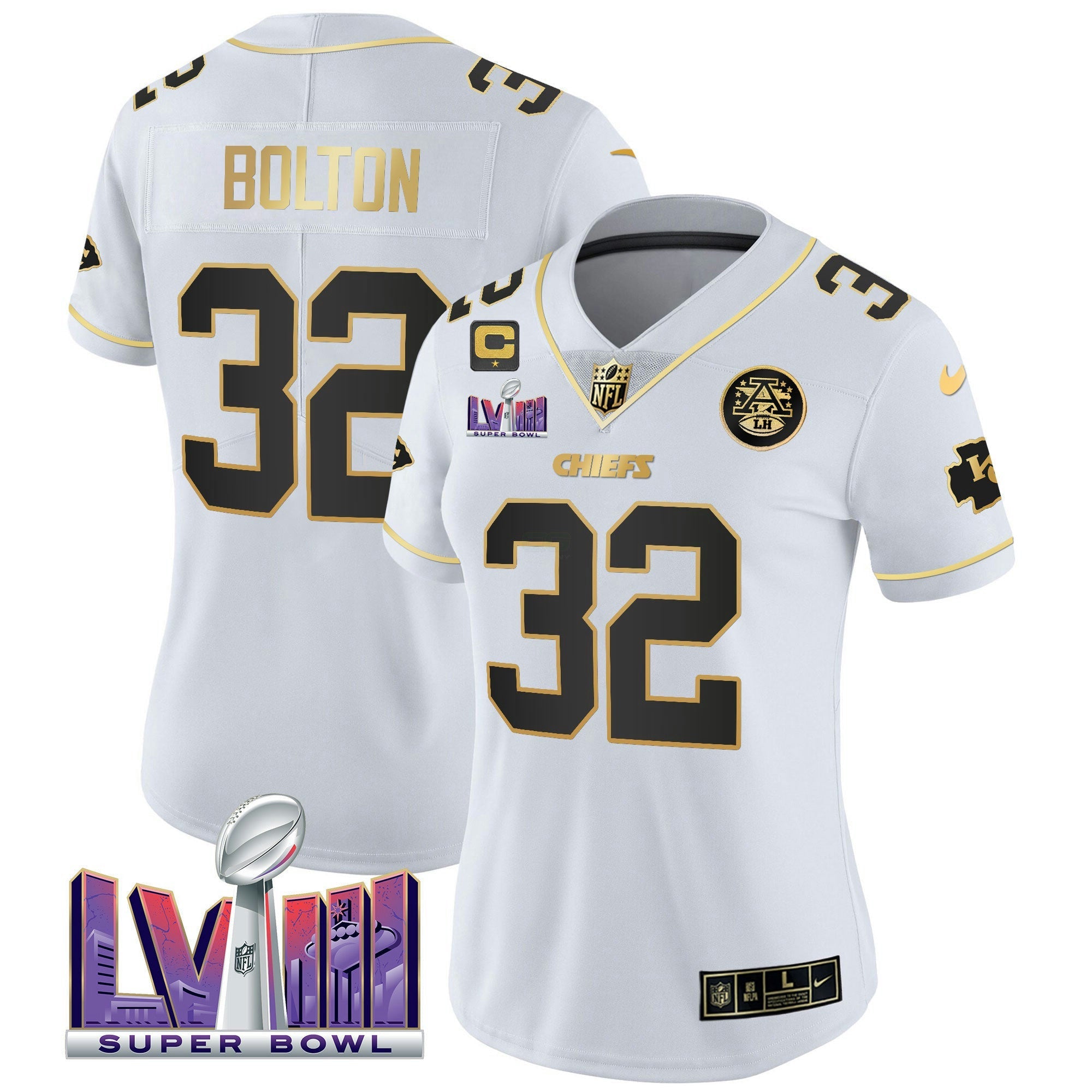 Camisa NFL Women’s Super Bowl LVIII Patch Vapor Jersey V4
