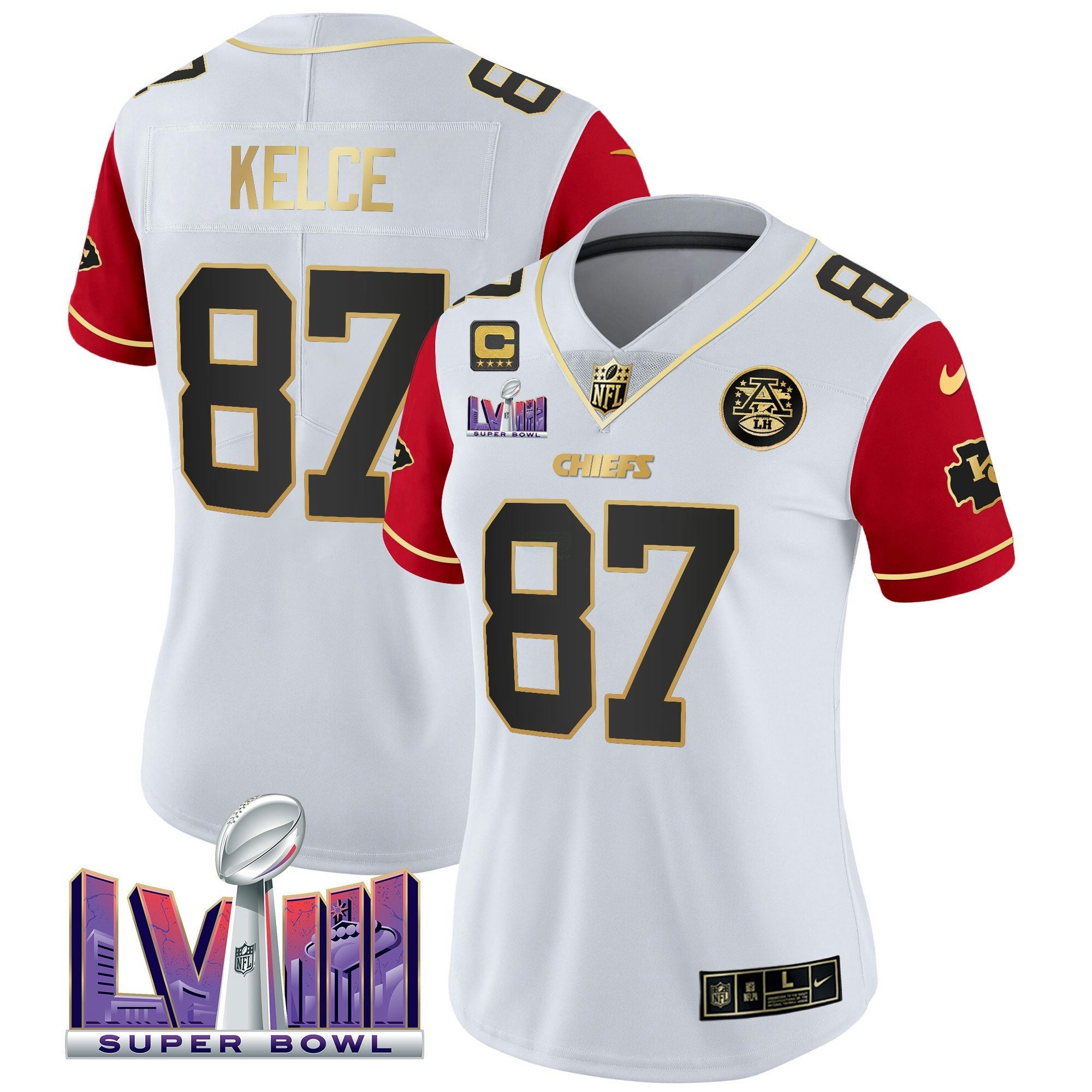 Camisa NFL Women’s Super Bowl LVIII Patch Vapor Jersey V4