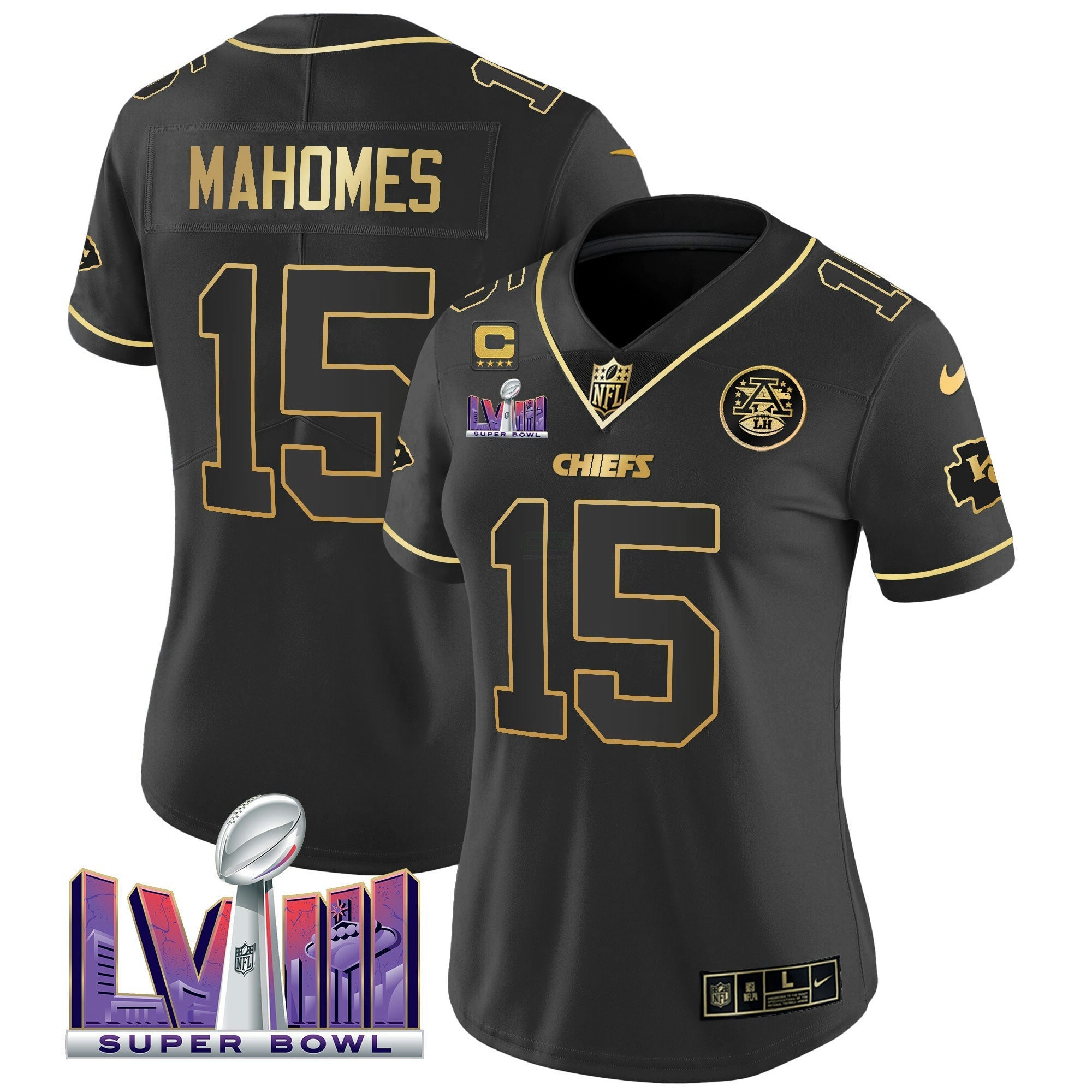 Camisa NFL Women’s Super Bowl LVIII Patch Vapor Jersey V4