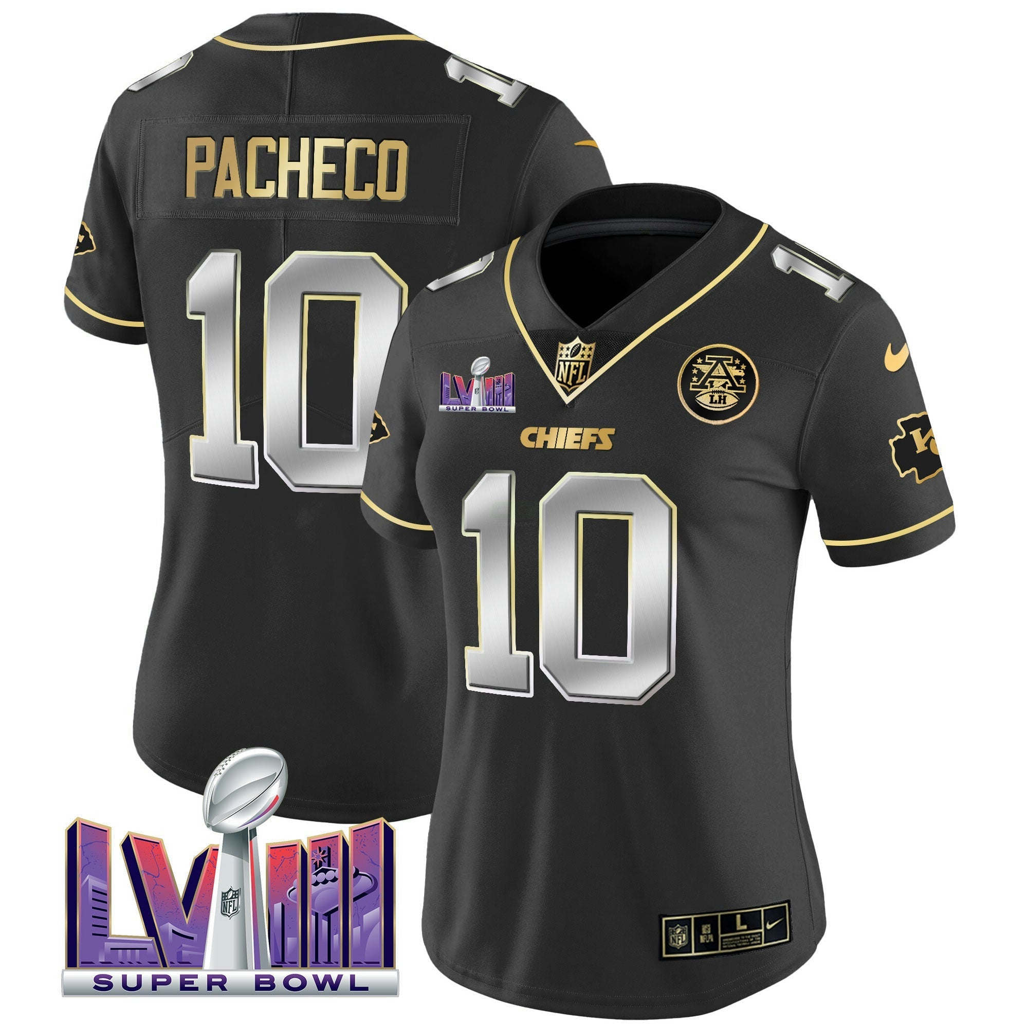 Camisa NFL Women’s Super Bowl LVIII Patch Vapor Jersey V4
