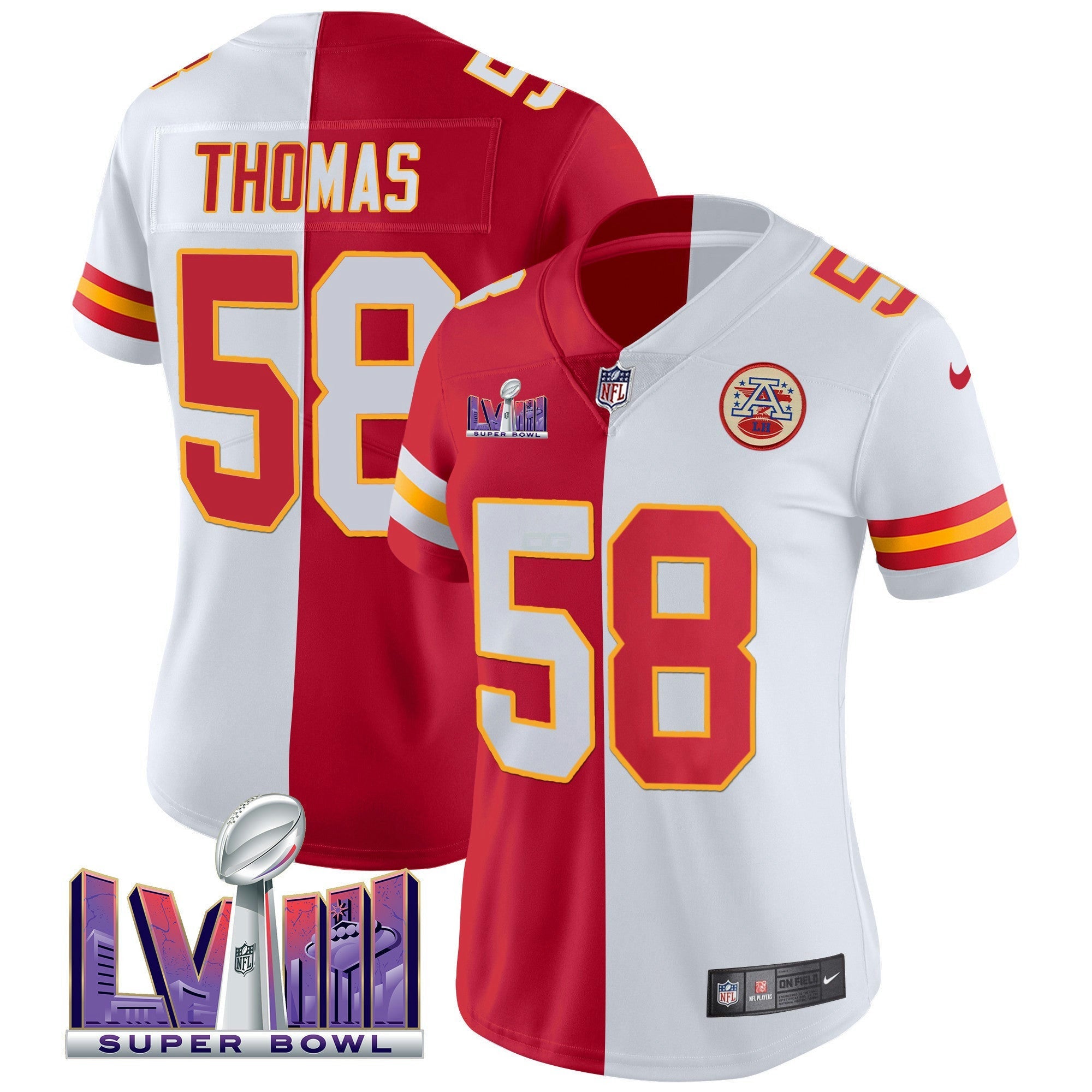 Camisa NFL Women’s Super Bowl LVIII Patch Vapor Jersey V4