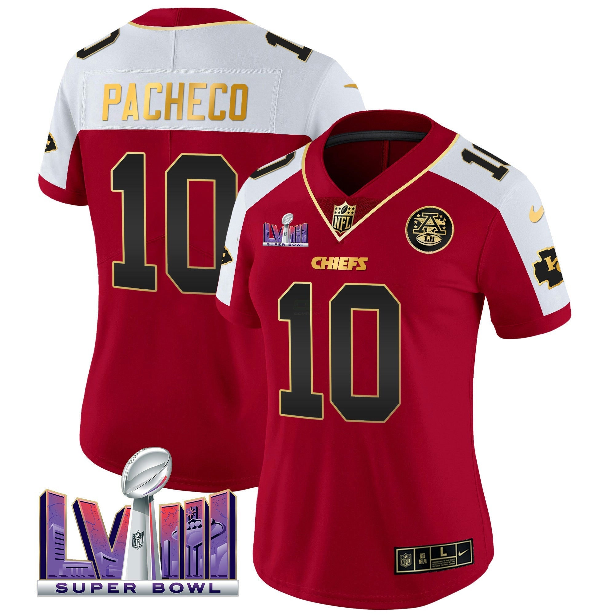 Camisa NFL Women’s Super Bowl LVIII Patch Vapor Jersey