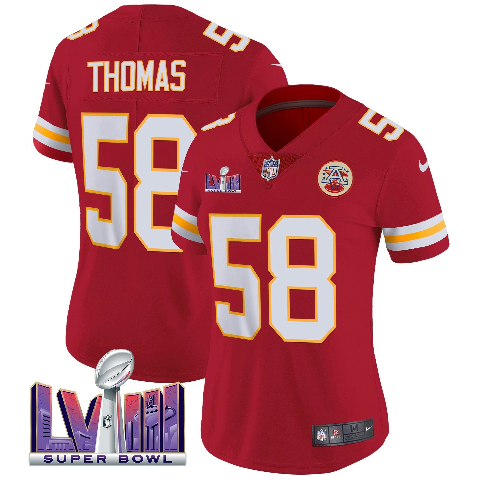 Camisa NFL Women’s Super Bowl LVIII Patch Vapor Jersey