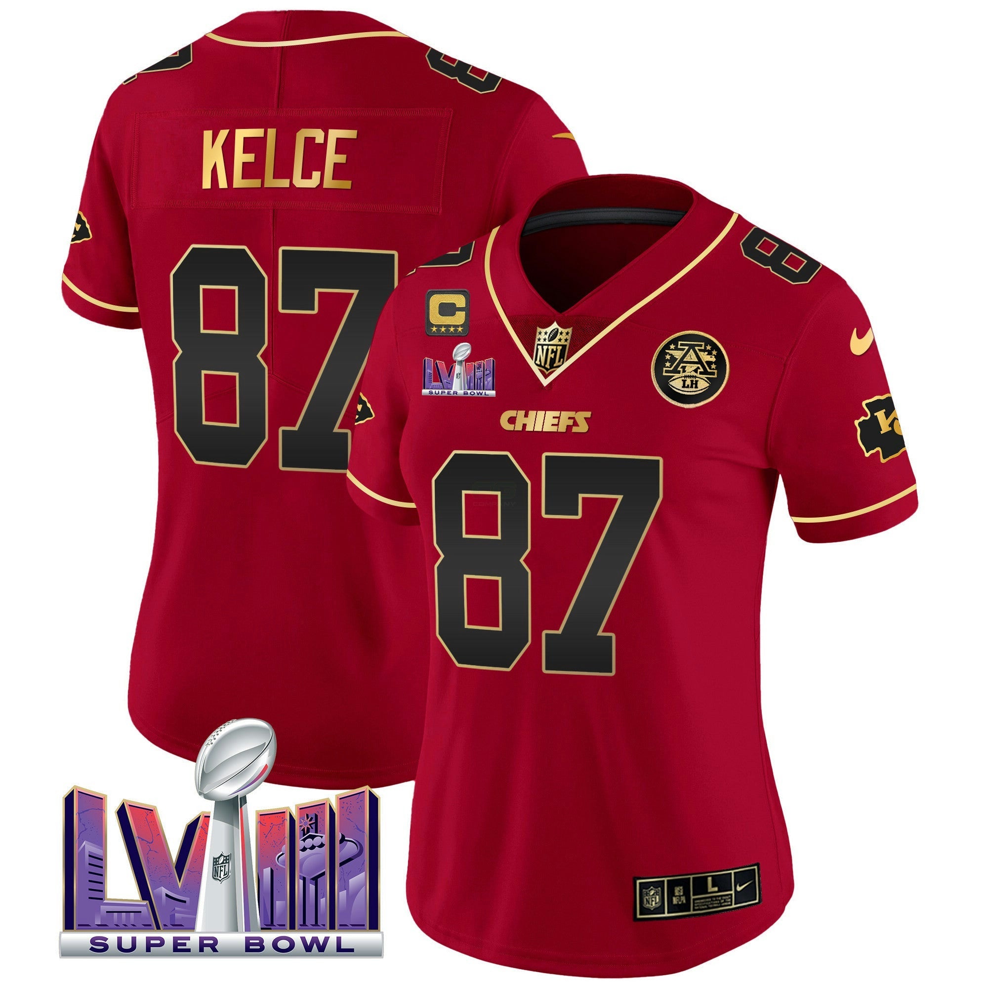 Camisa NFL Women’s Super Bowl LVIII Patch Vapor Jersey