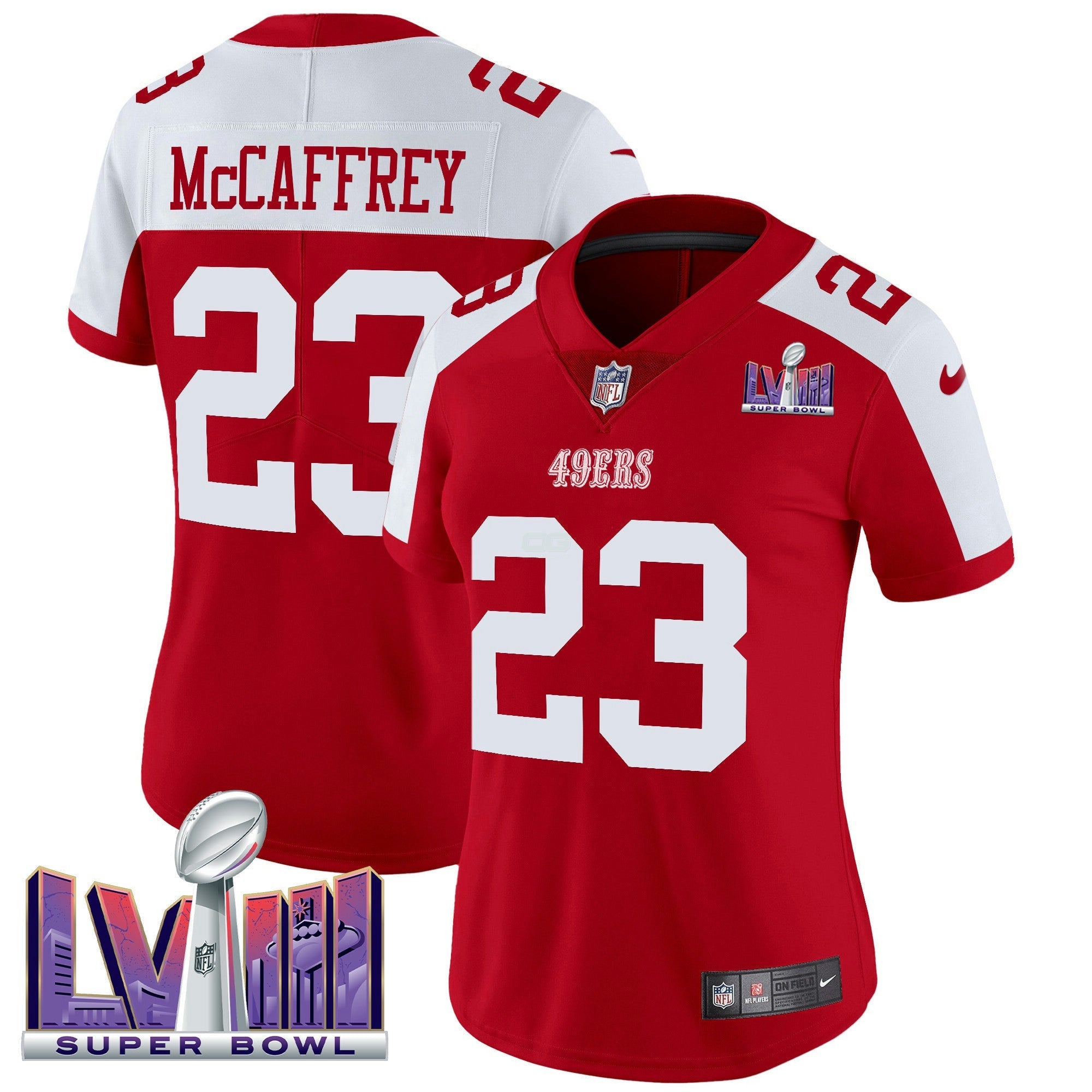 Camisa NFL Women’s Super Bowl LVIII Patch Vapor Limited Jersey