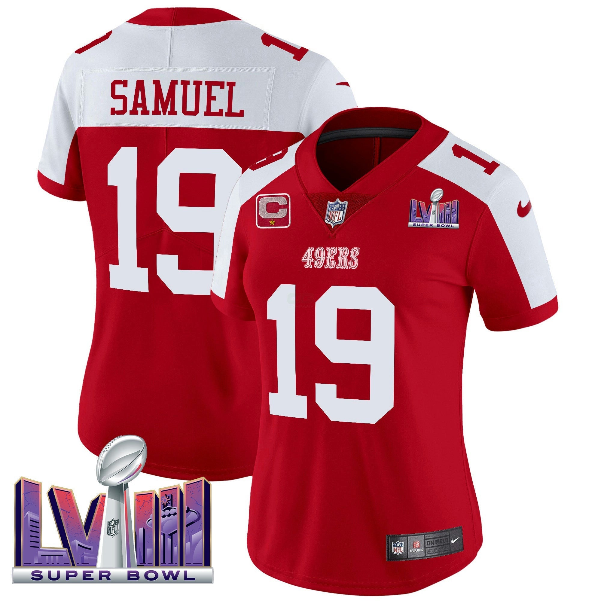 Camisa NFL Women’s Super Bowl LVIII Patch Vapor Limited Jersey