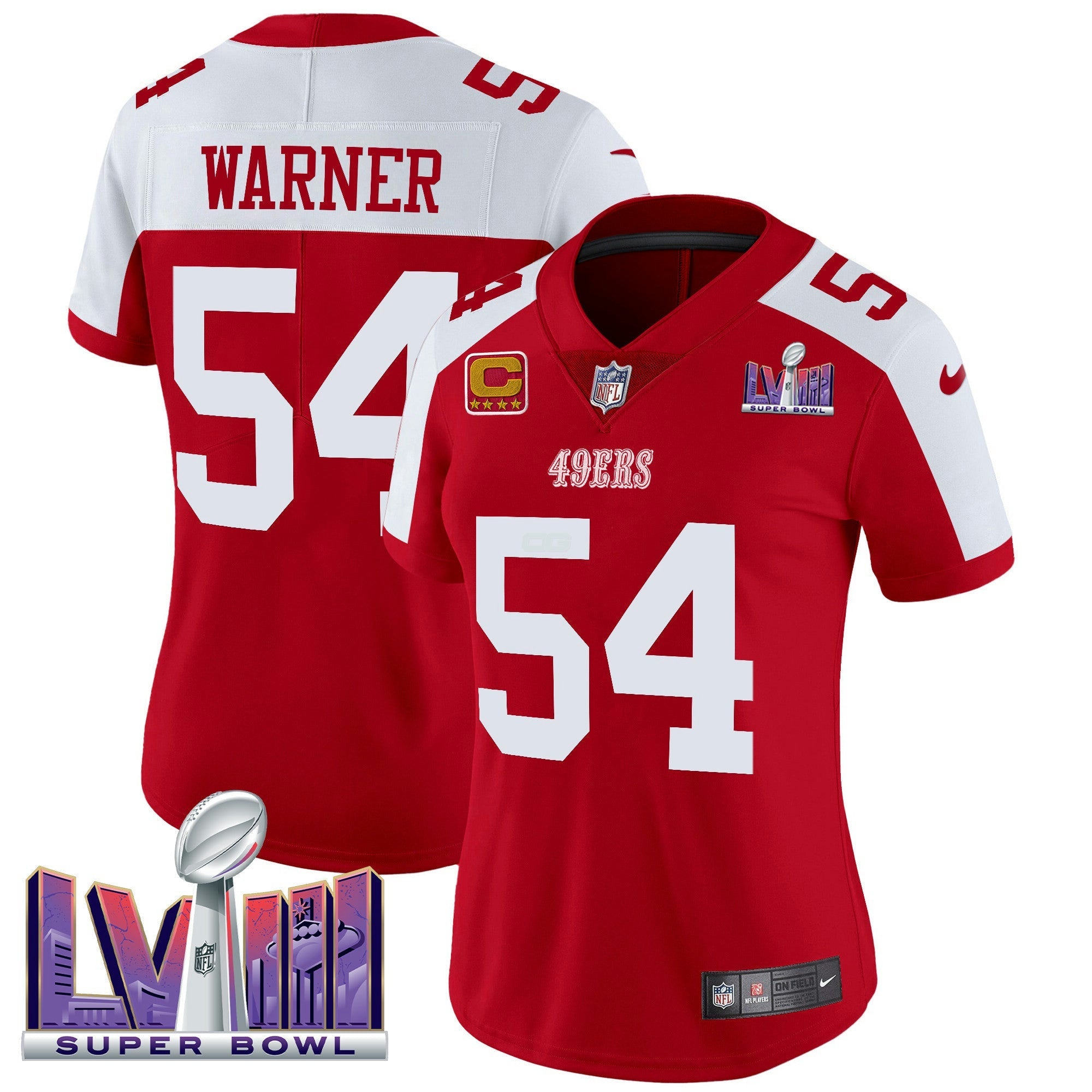 Camisa NFL Women’s Super Bowl LVIII Patch Vapor Limited Jersey