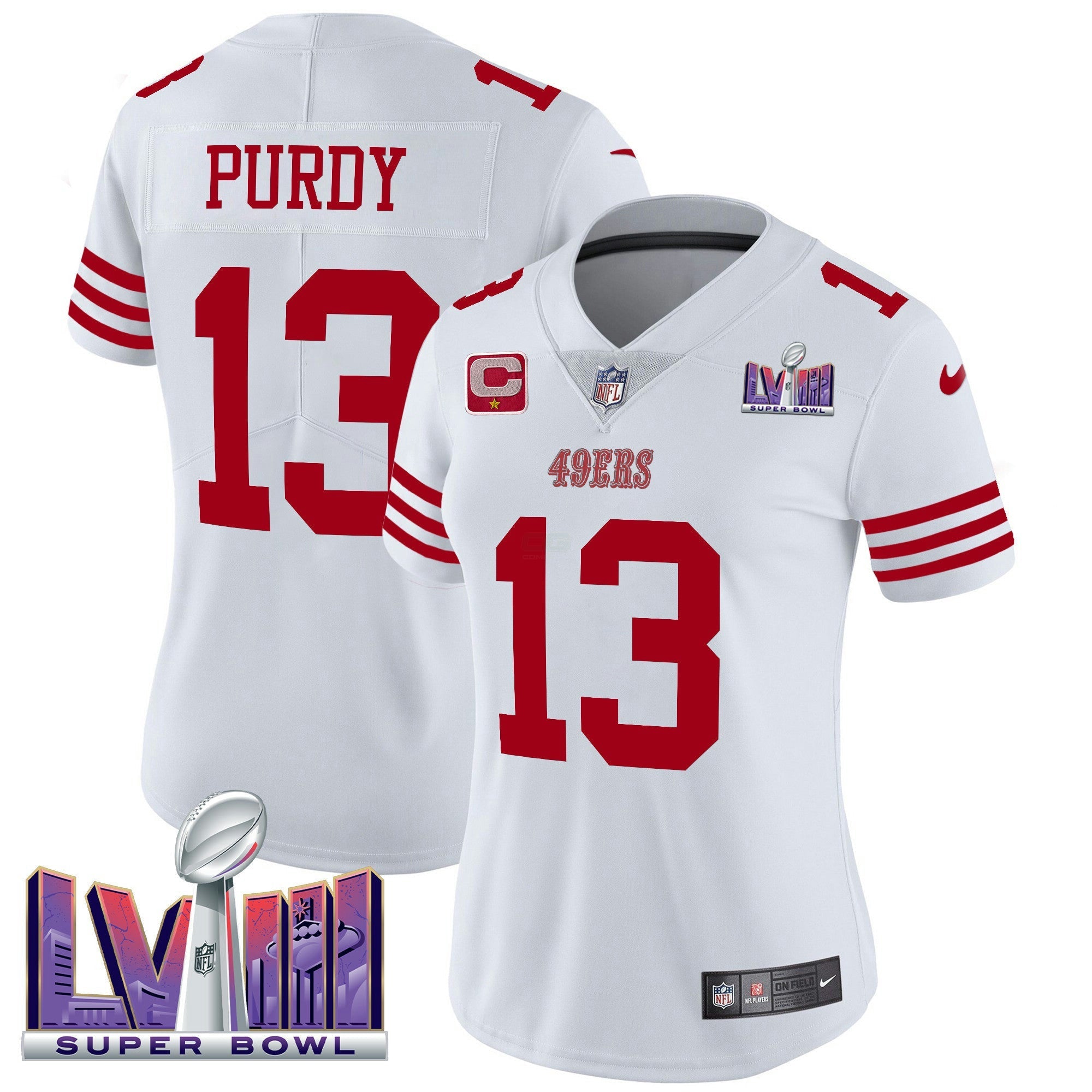 Camisa NFL Women’s Super Bowl LVIII Patch Vapor Limited Jersey