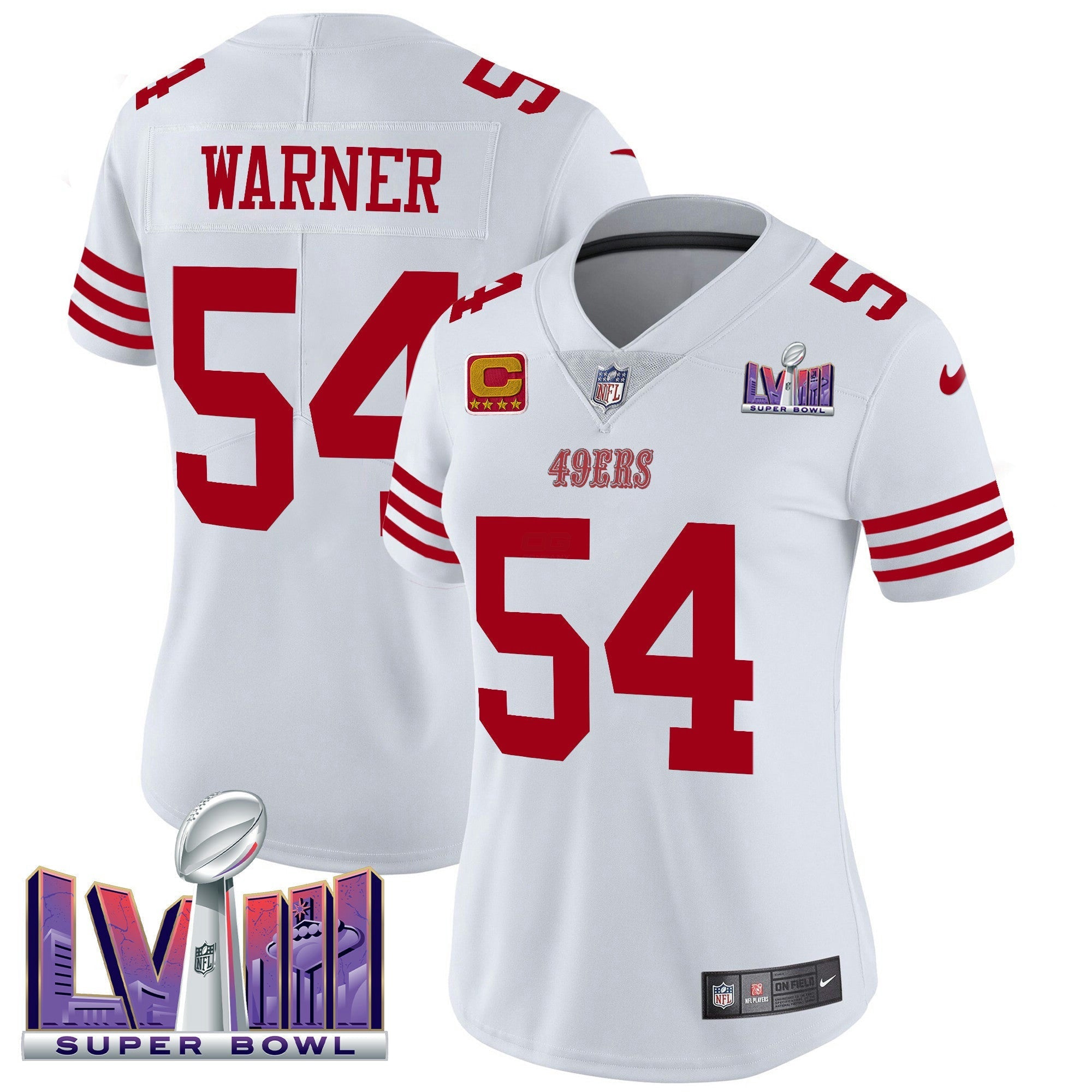 Camisa NFL Women’s Super Bowl LVIII Patch Vapor Limited Jersey