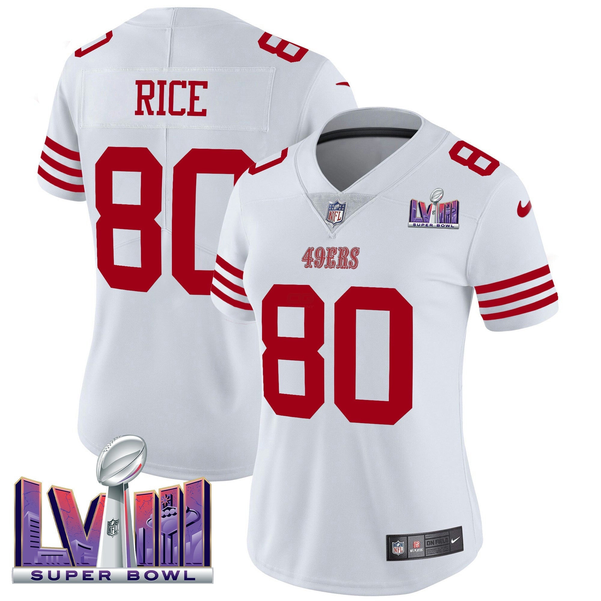Camisa NFL Women’s Super Bowl LVIII Patch Vapor Limited Jersey