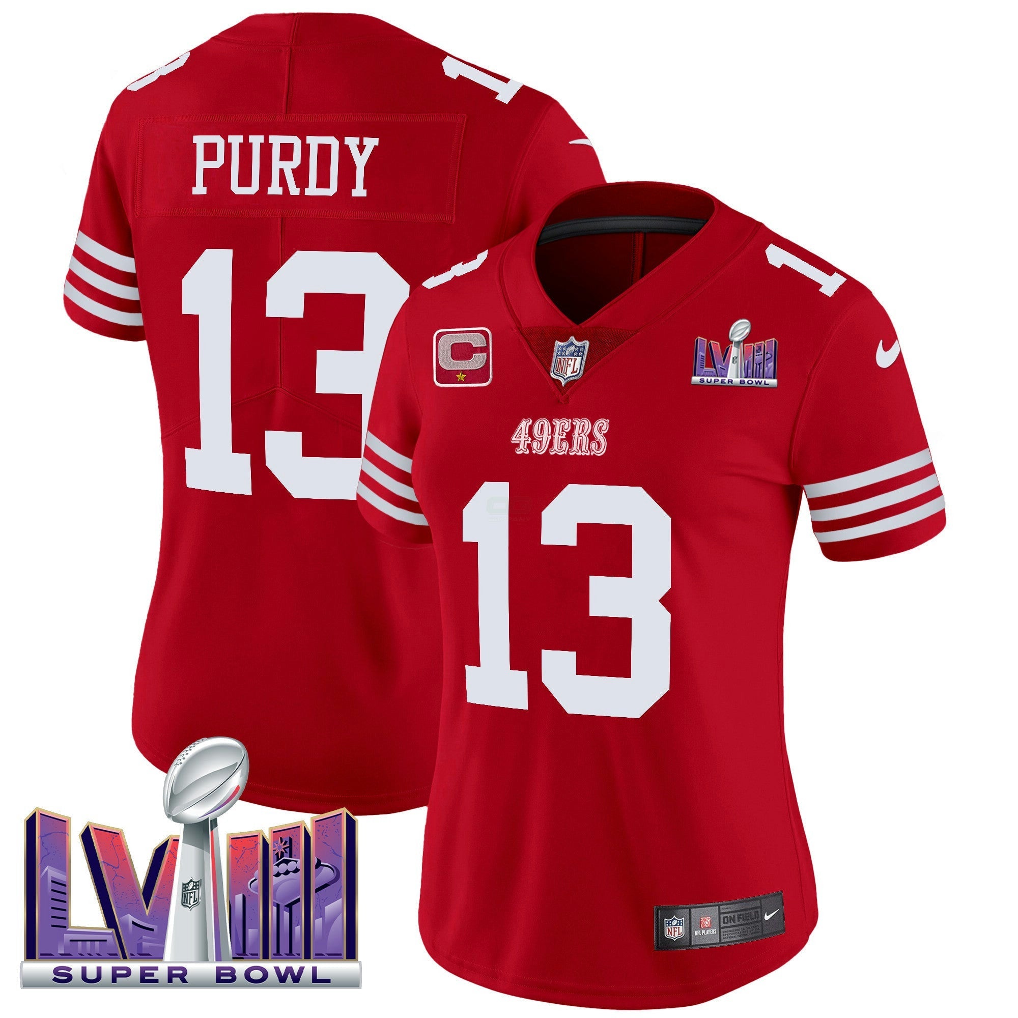 Camisa NFL Women’s Super Bowl LVIII Patch Vapor Limited Jersey