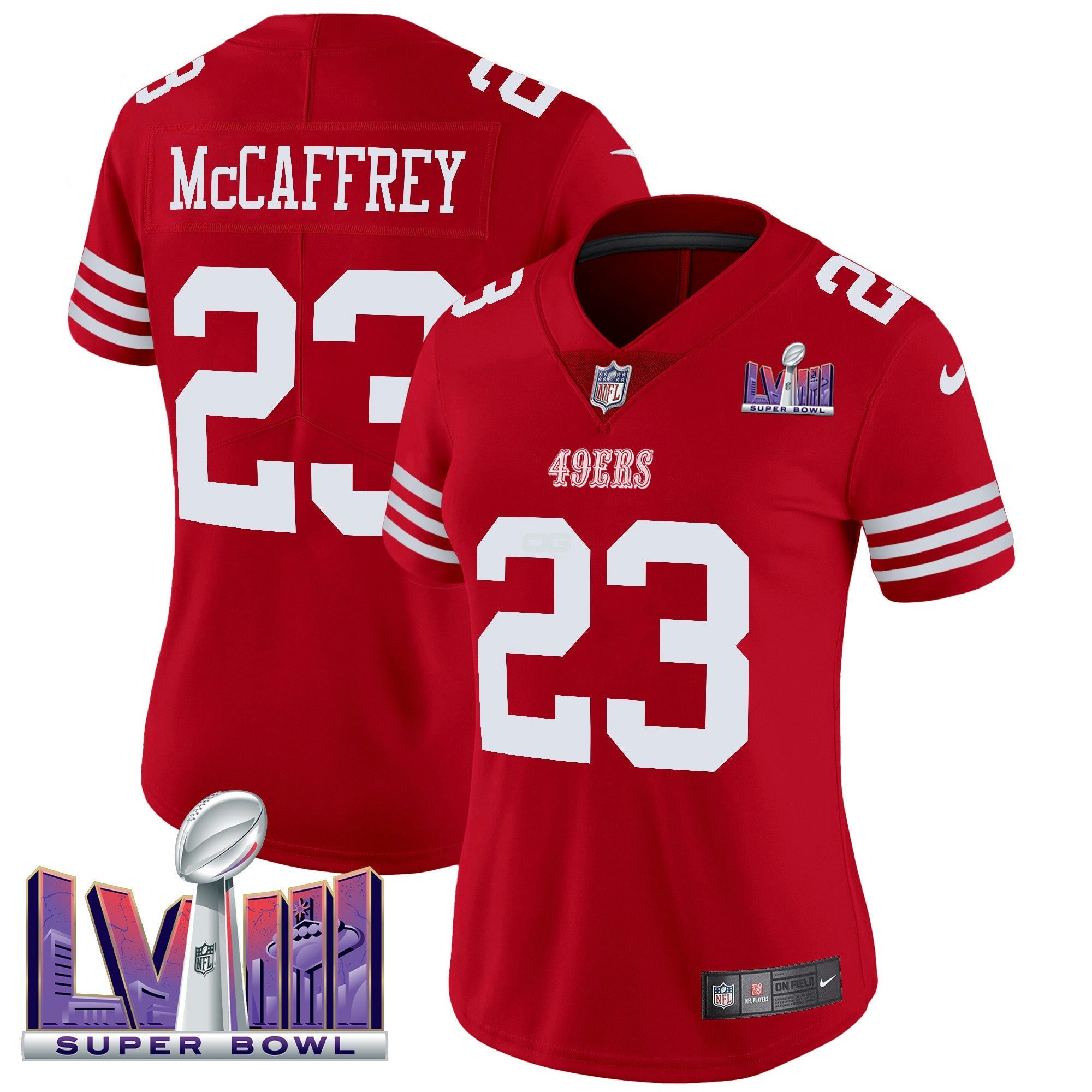 Camisa NFL Women’s Super Bowl LVIII Patch Vapor Limited Jersey