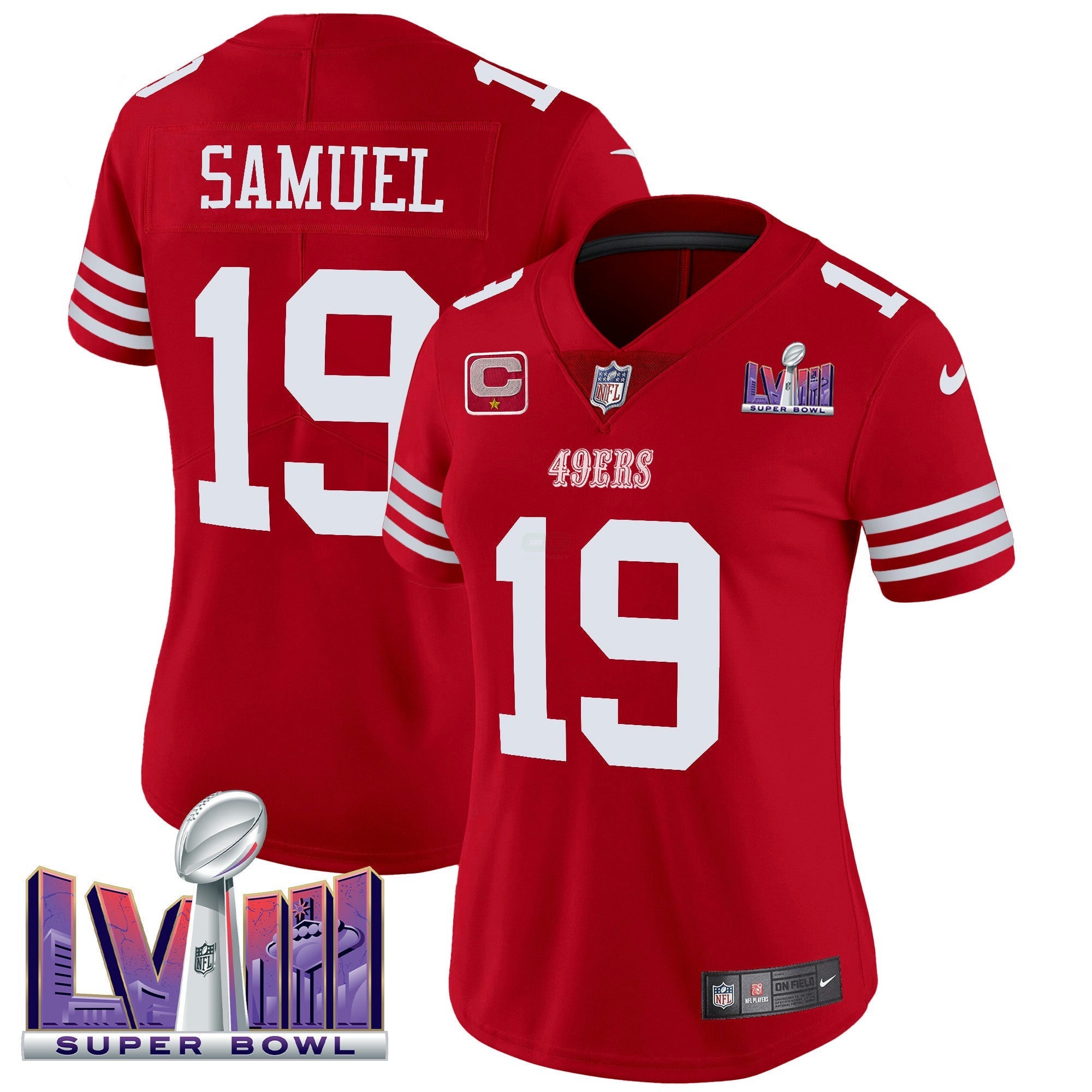 Camisa NFL Women’s Super Bowl LVIII Patch Vapor Limited Jersey