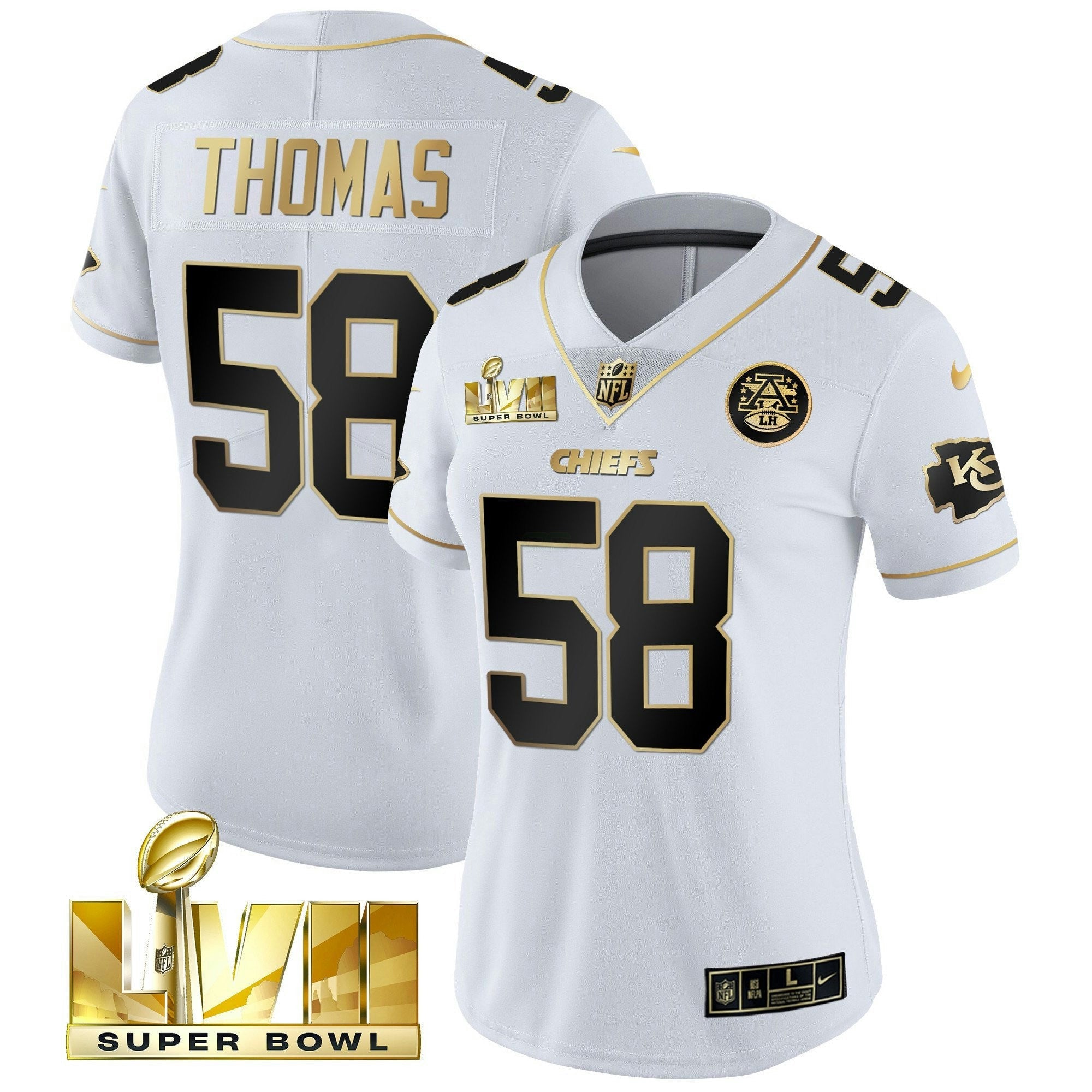 Camisa NFL Women’s Super Bowl Vapor Dourada Jersey