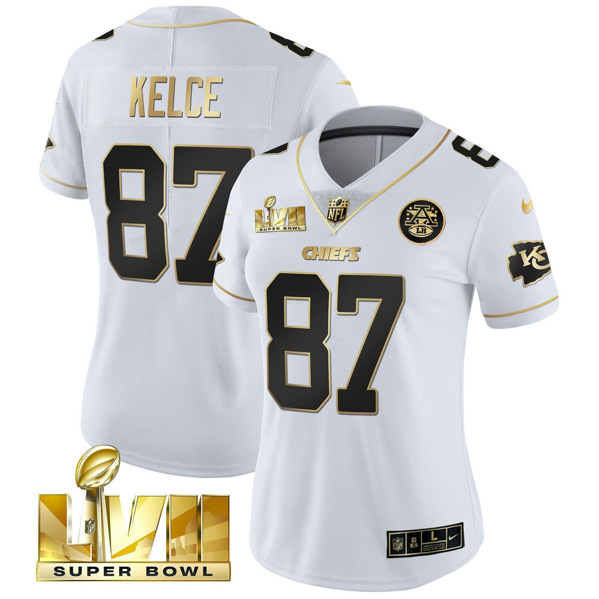 Camisa NFL Women’s Super Bowl Vapor Dourada Jersey