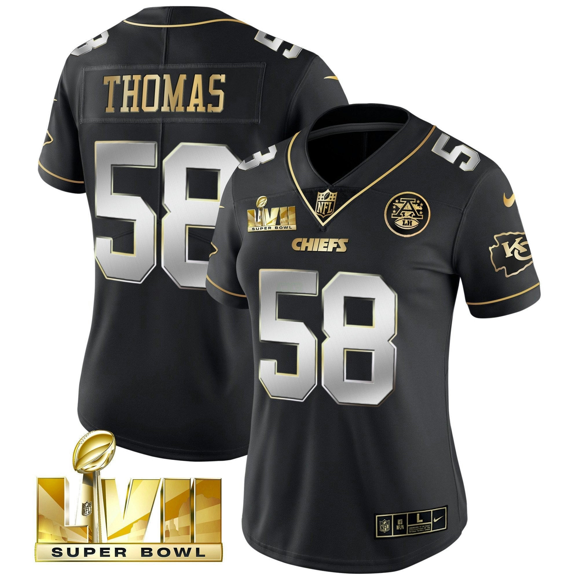 Camisa NFL Women’s Super Bowl Vapor Dourada Jersey