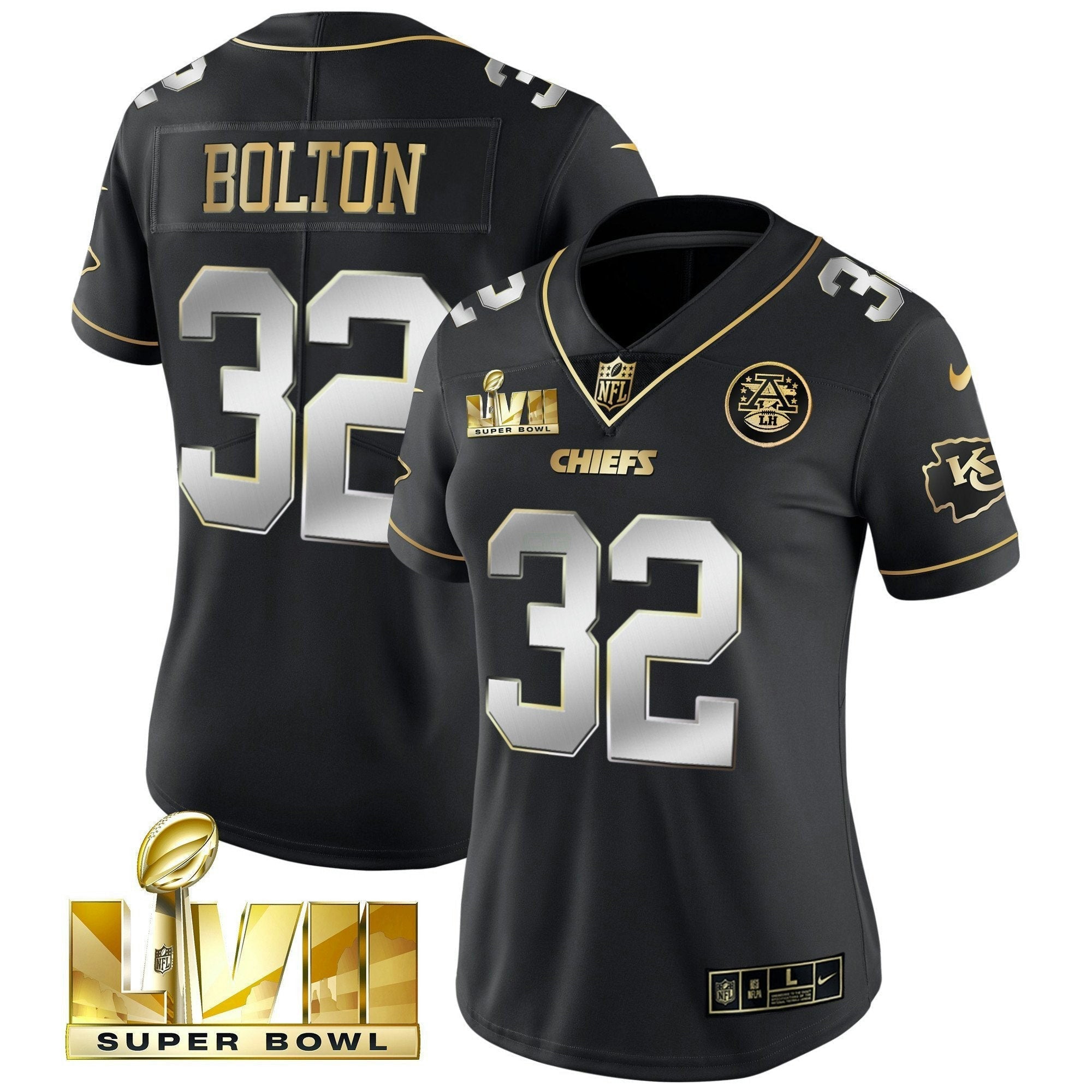Camisa NFL Women’s Super Bowl Vapor Dourada Jersey
