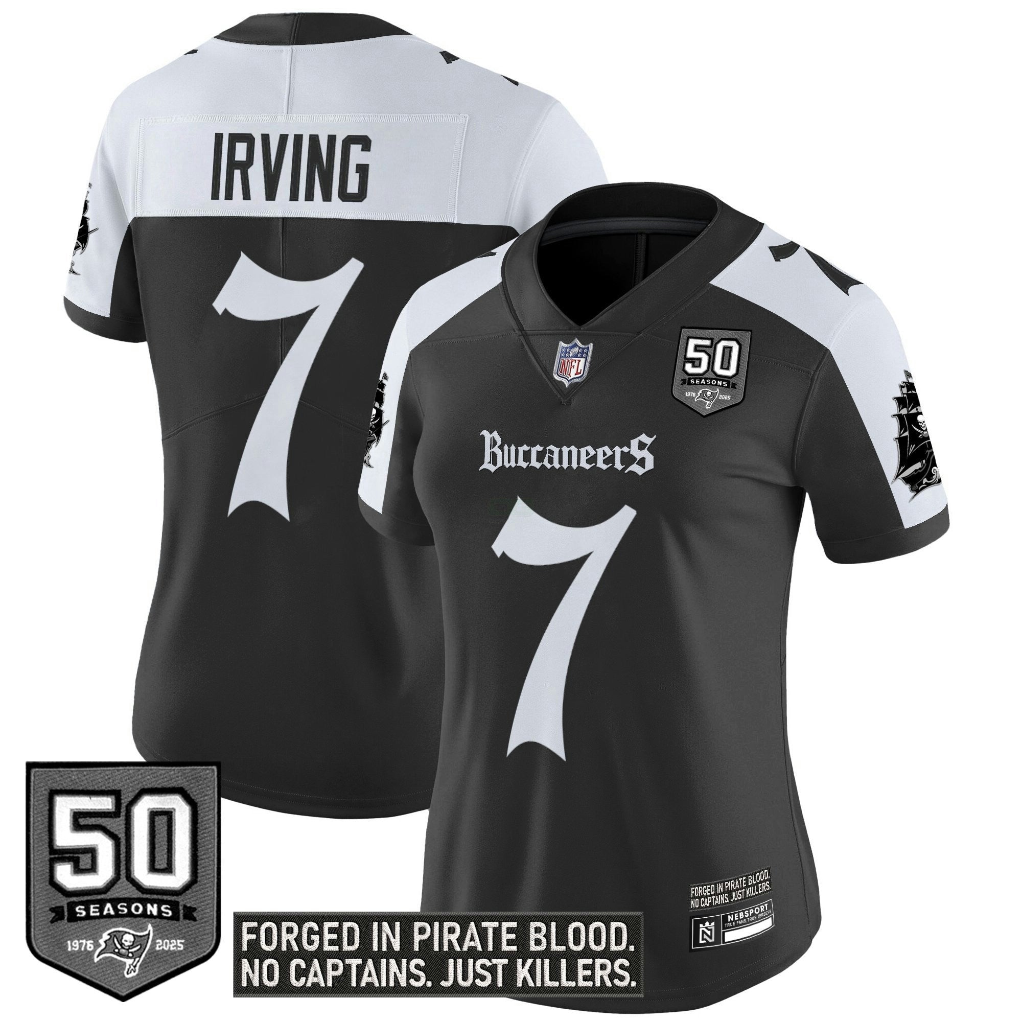 Camisa NFL Women’s Tampa Bay ‘Gothic Pirate Shadows Edition’ Vapor Limited Jersey