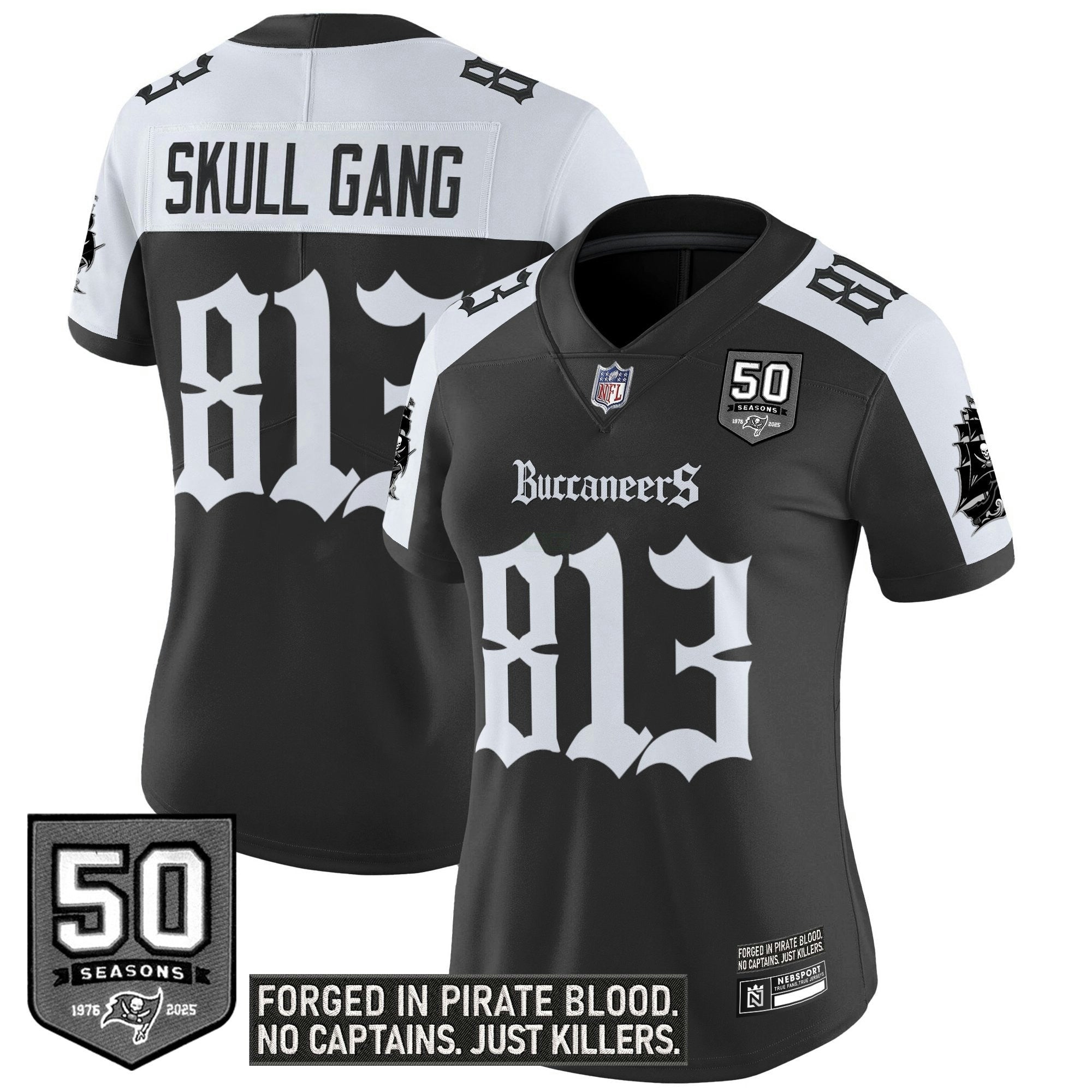 Camisa NFL Women’s Tampa Bay ‘Gothic Pirate Shadows Edition’ Vapor Limited Jersey