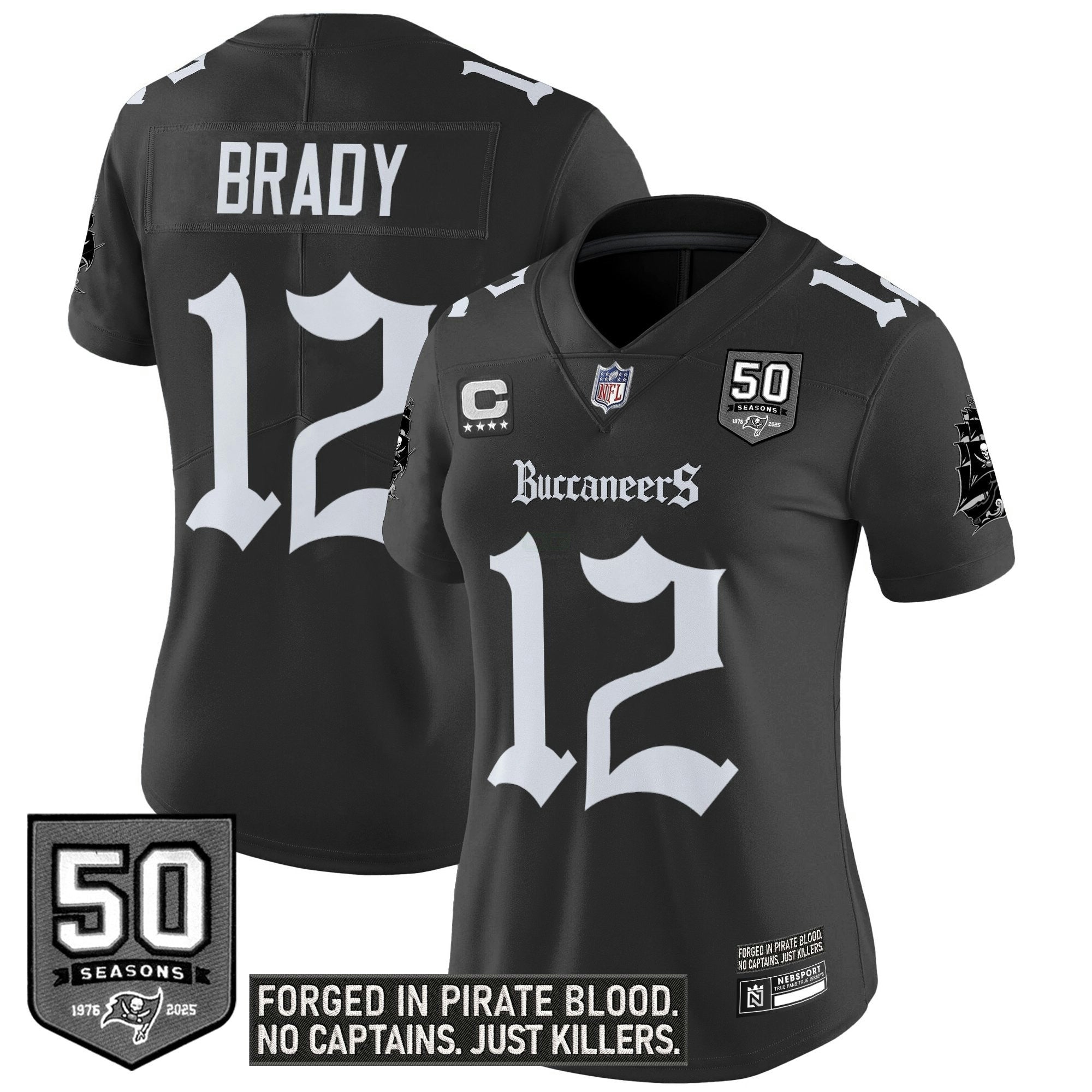 Camisa NFL Women’s Tampa Bay ‘Gothic Pirate Shadows Edition’ Vapor Limited Jersey