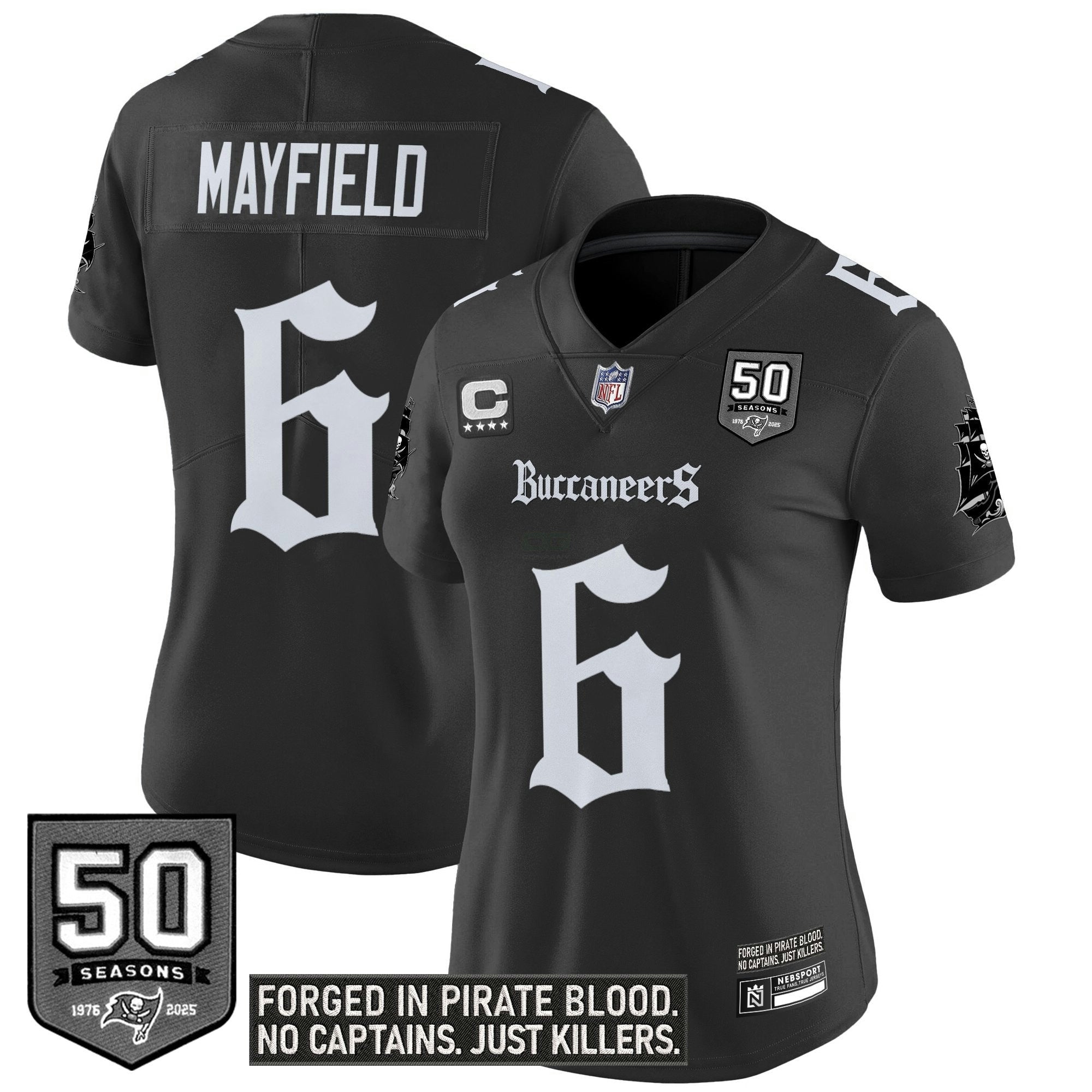 Camisa NFL Women’s Tampa Bay ‘Gothic Pirate Shadows Edition’ Vapor Limited Jersey