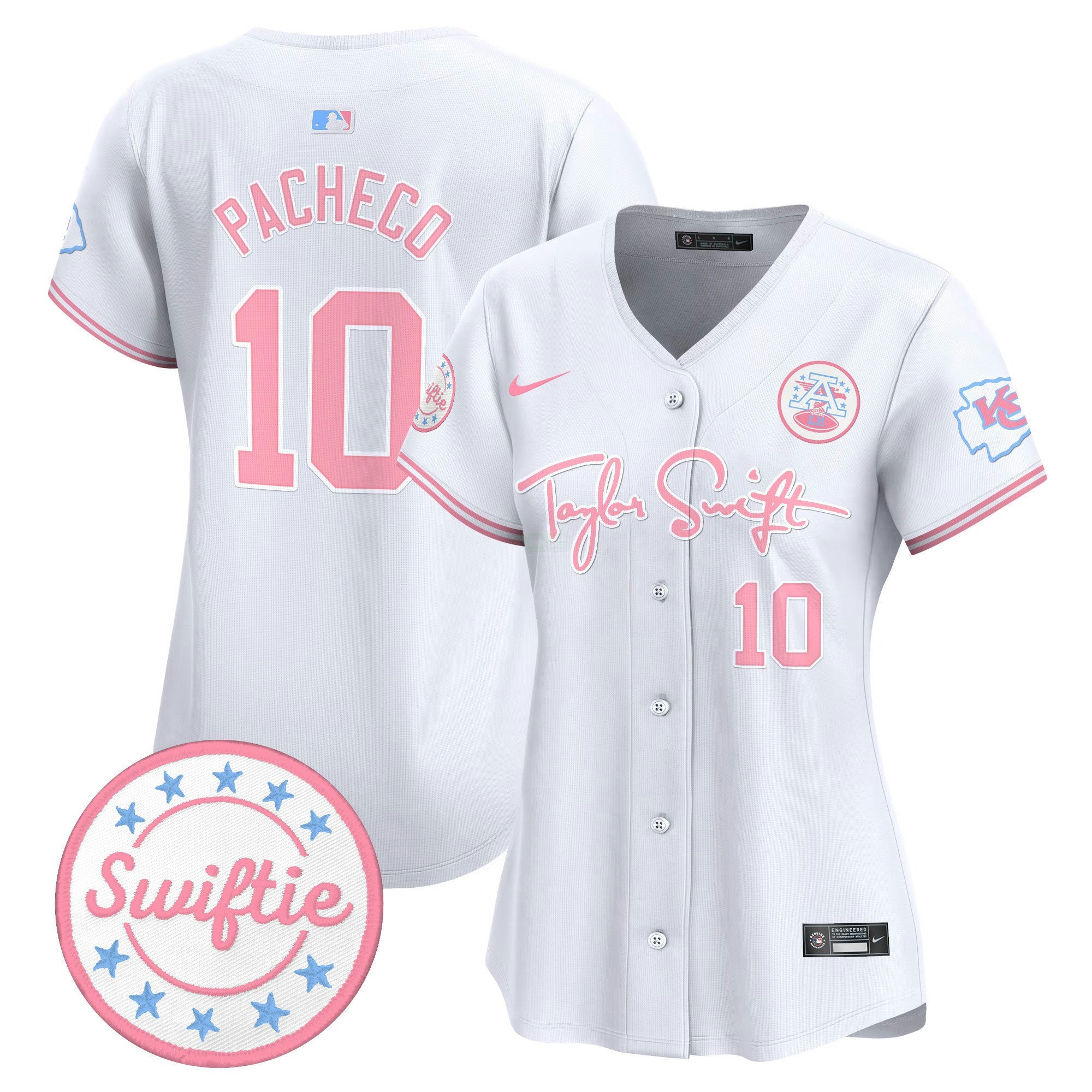 Camisa NFL Women’s Taylor Swift Bubblegum Pink Vapor Premier Limited Jersey