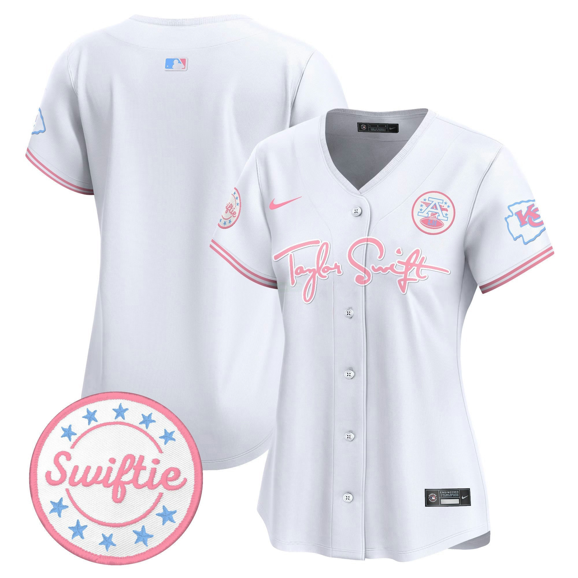 Camisa NFL Women’s Taylor Swift Bubblegum Pink Vapor Premier Limited Jersey