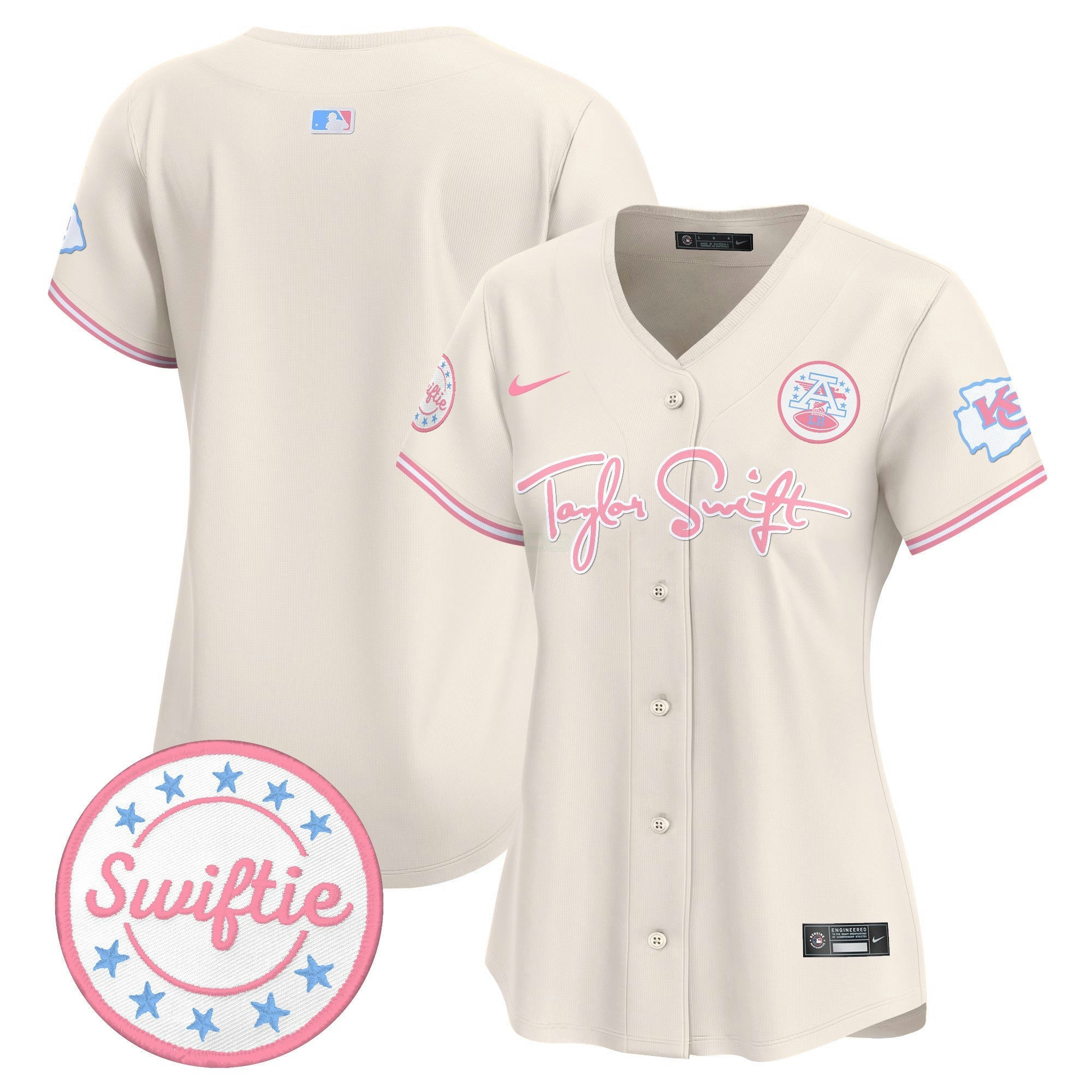 Camisa NFL Women’s Taylor Swift Bubblegum Pink Vapor Premier Limited Jersey