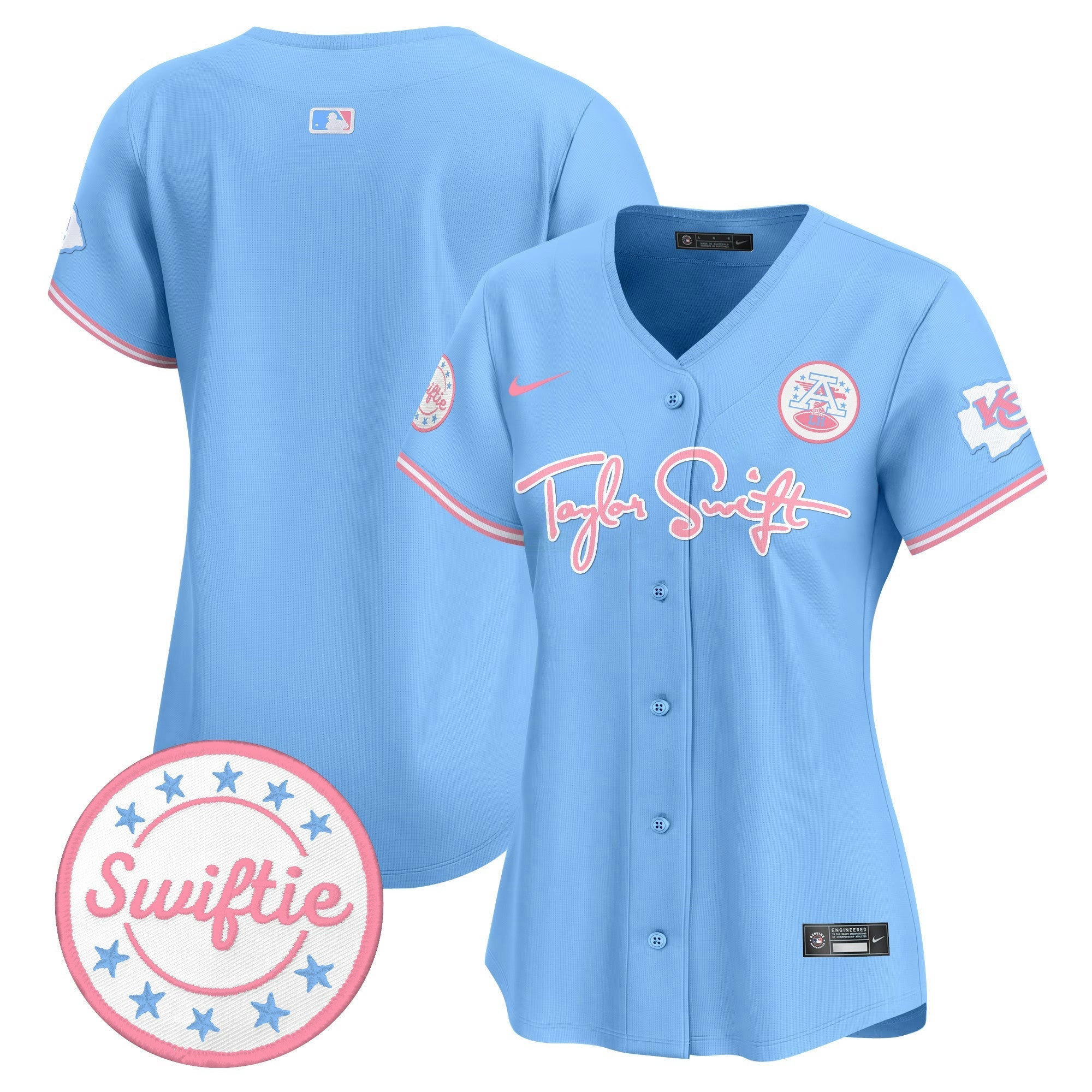 Camisa NFL Women’s Taylor Swift Bubblegum Pink Vapor Premier Limited Jersey