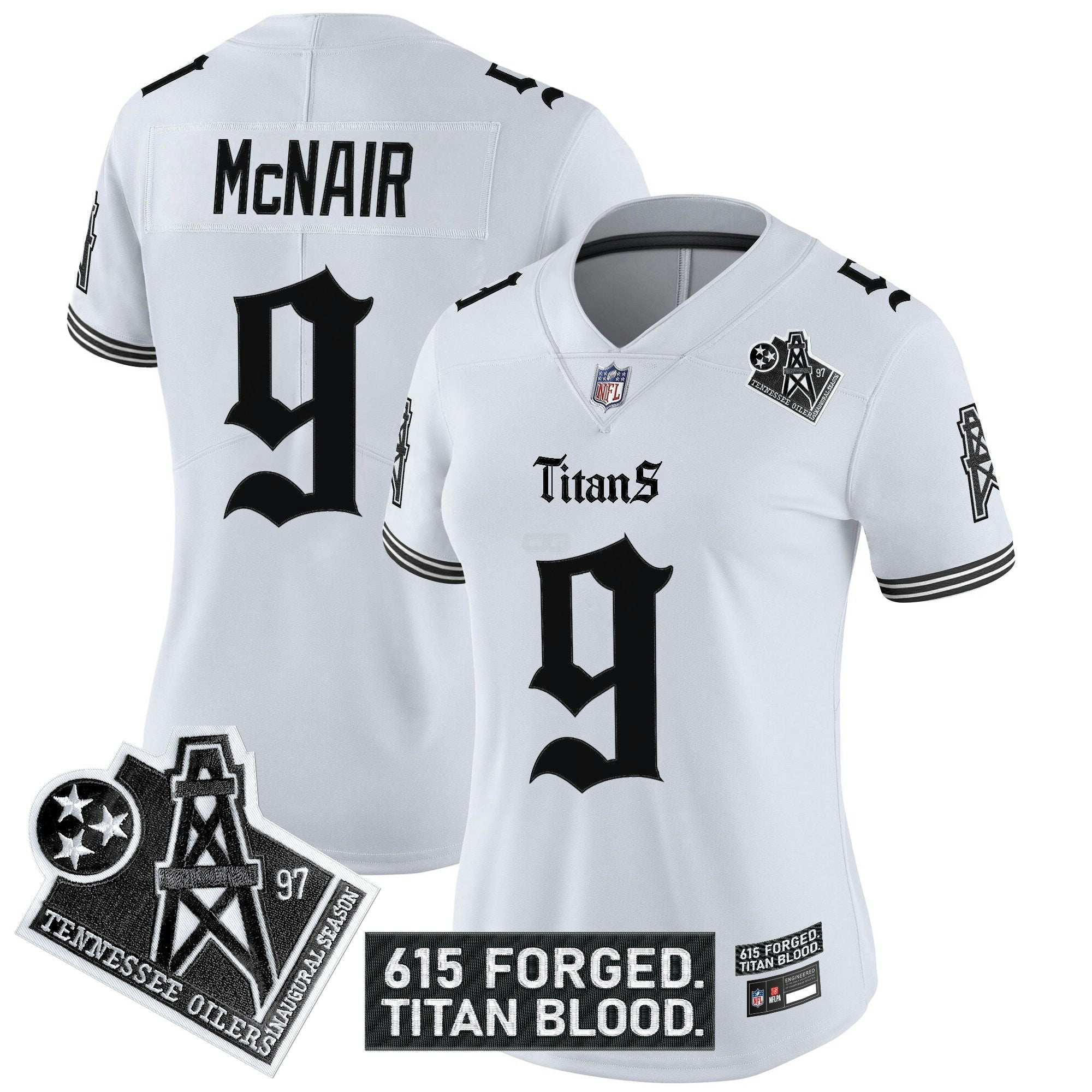Camisa NFL Women’s Tennessee ‘Titan Gothic Shadows Drop’ Vapor Limited Jersey