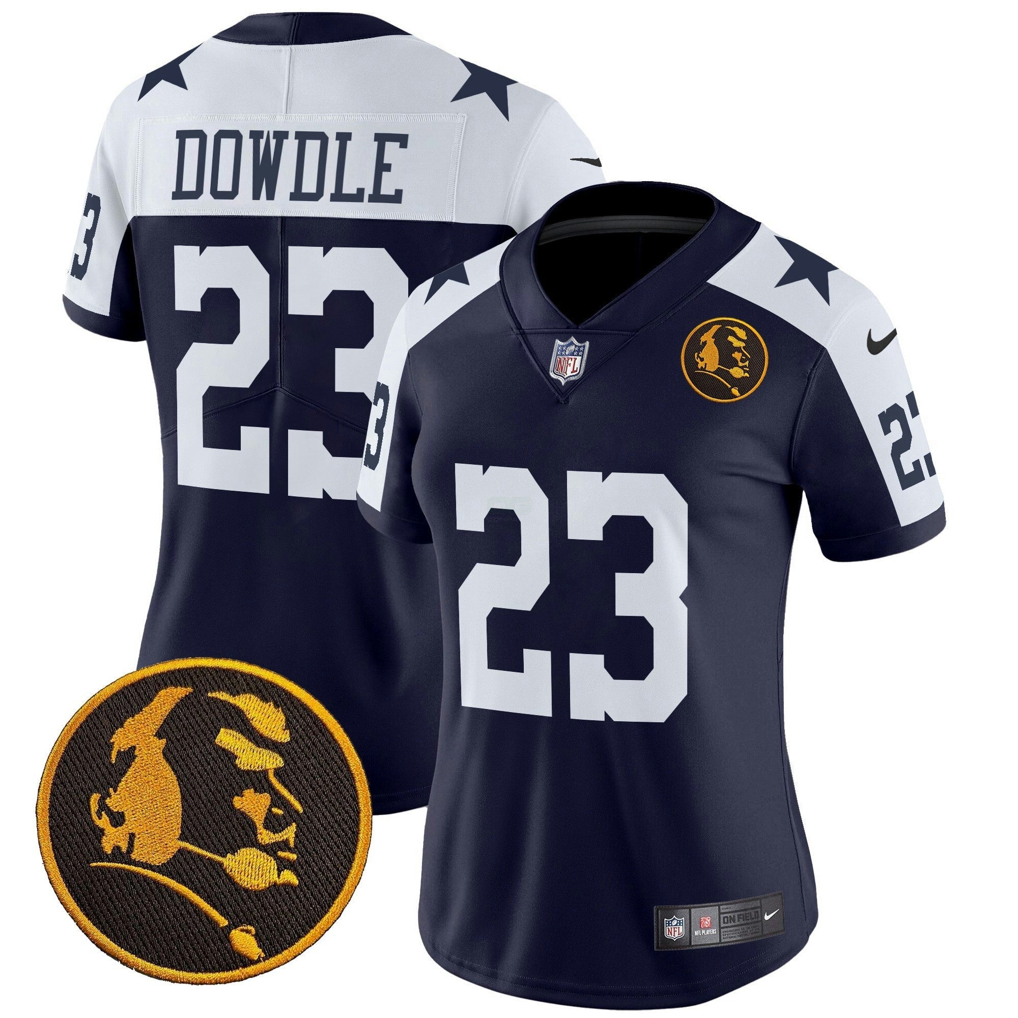 Camisa NFL Women’s Texas & John Madden Patch Vapor Limited Jersey V2