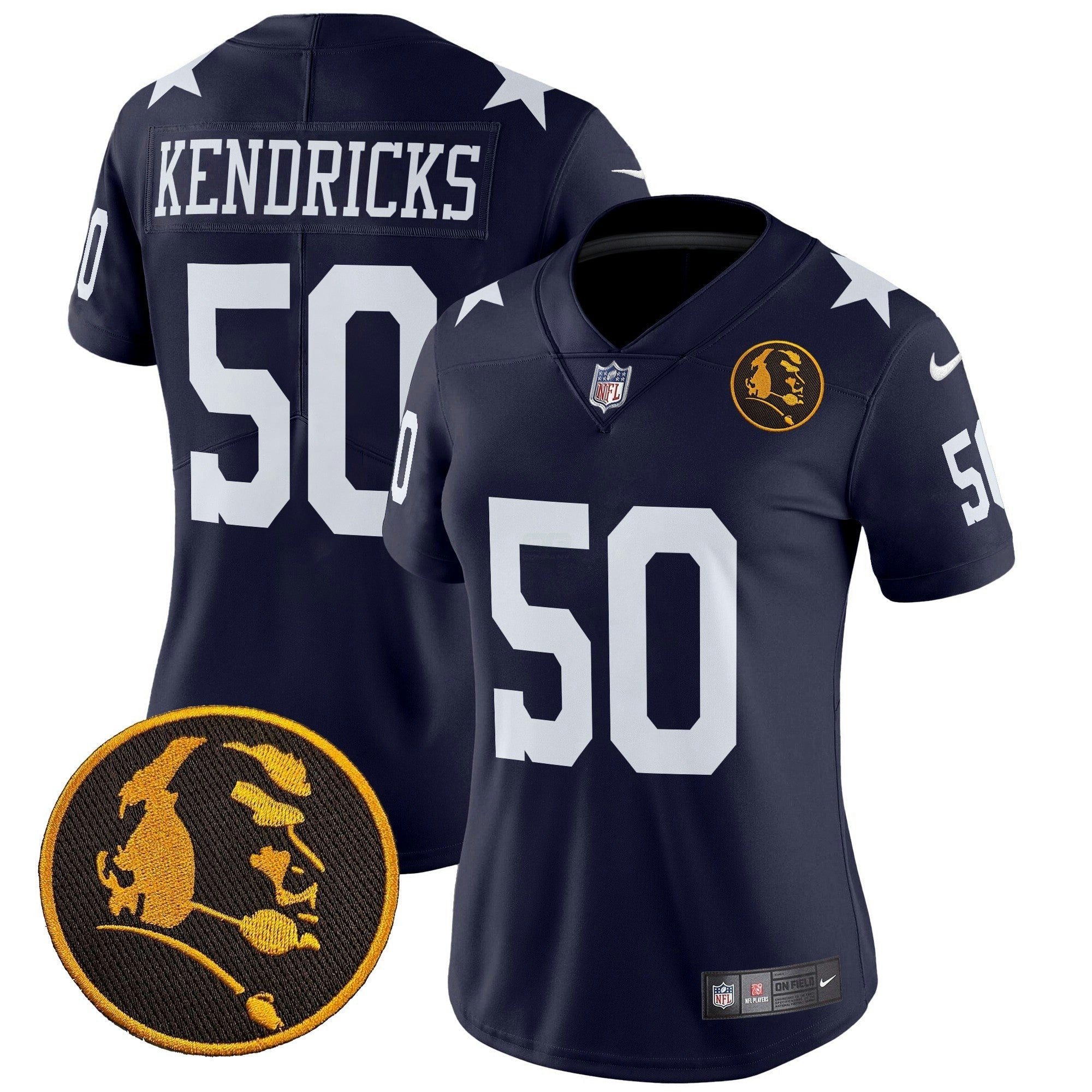 Camisa NFL Women’s Texas & John Madden Patch Vapor Limited Jersey V2