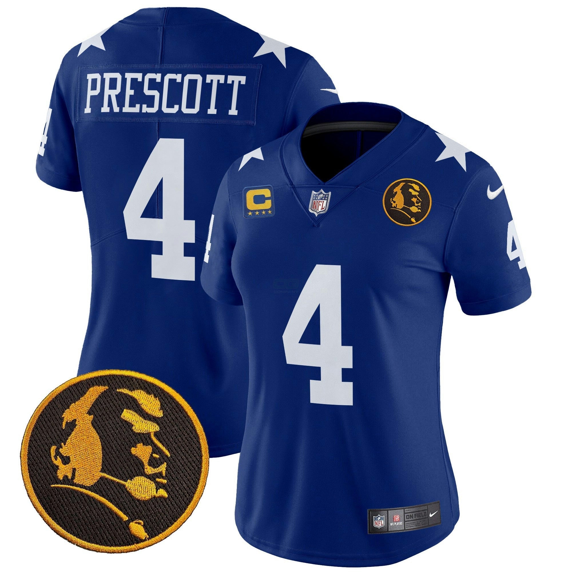 Camisa NFL Women’s Texas & John Madden Patch Vapor Limited Jersey V2