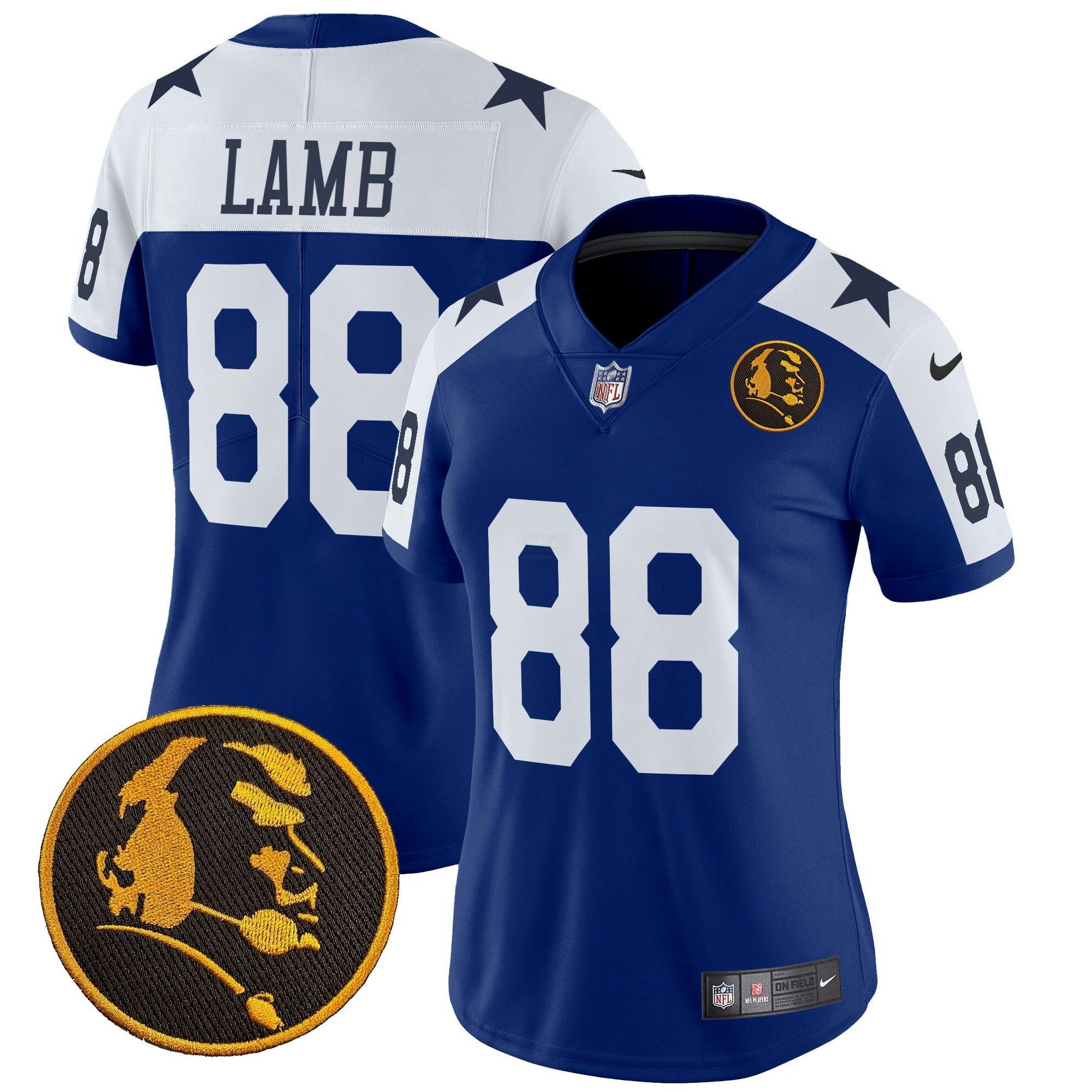 Camisa NFL Women’s Texas & John Madden Patch Vapor Limited Jersey V2