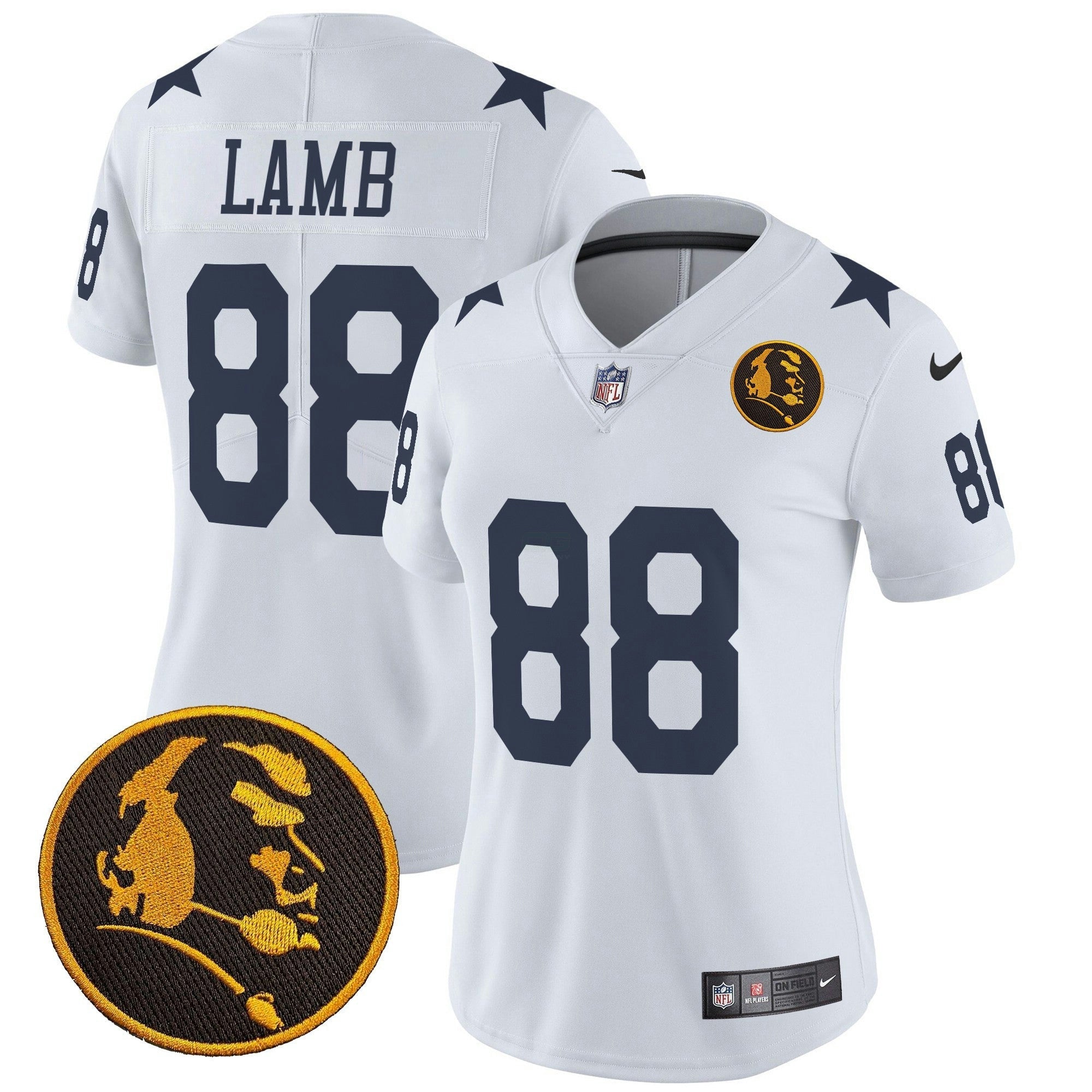 Camisa NFL Women’s Texas & John Madden Patch Vapor Limited Jersey V2