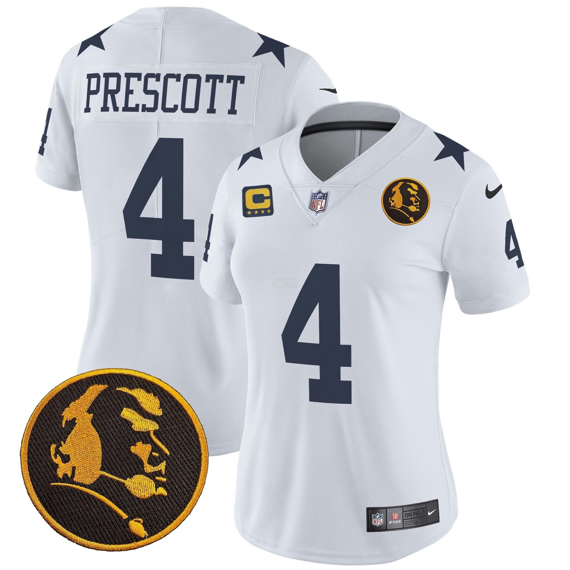 Camisa NFL Women’s Texas & John Madden Patch Vapor Limited Jersey V2