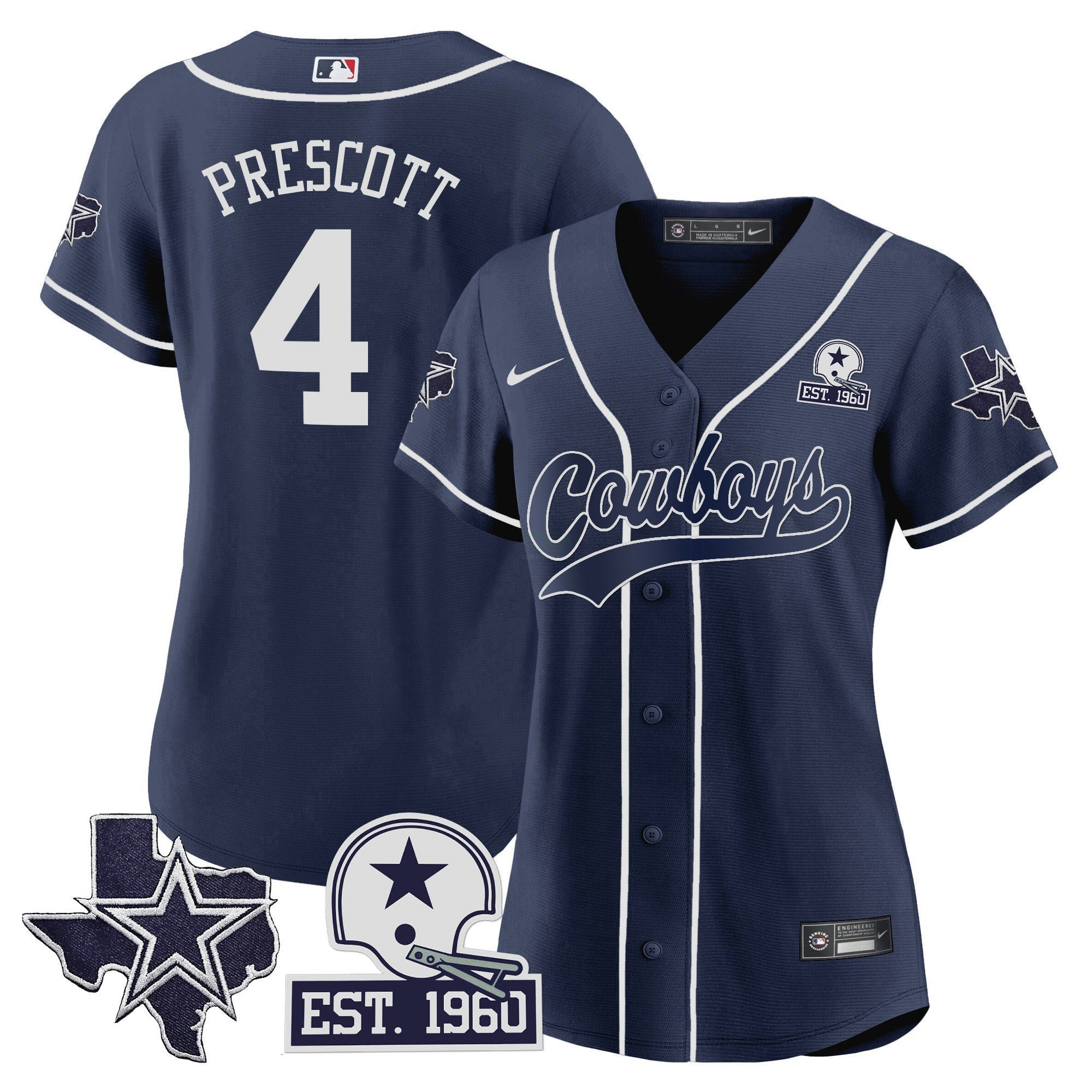 Camisa NFL Women’s Texas Patch Jersey
