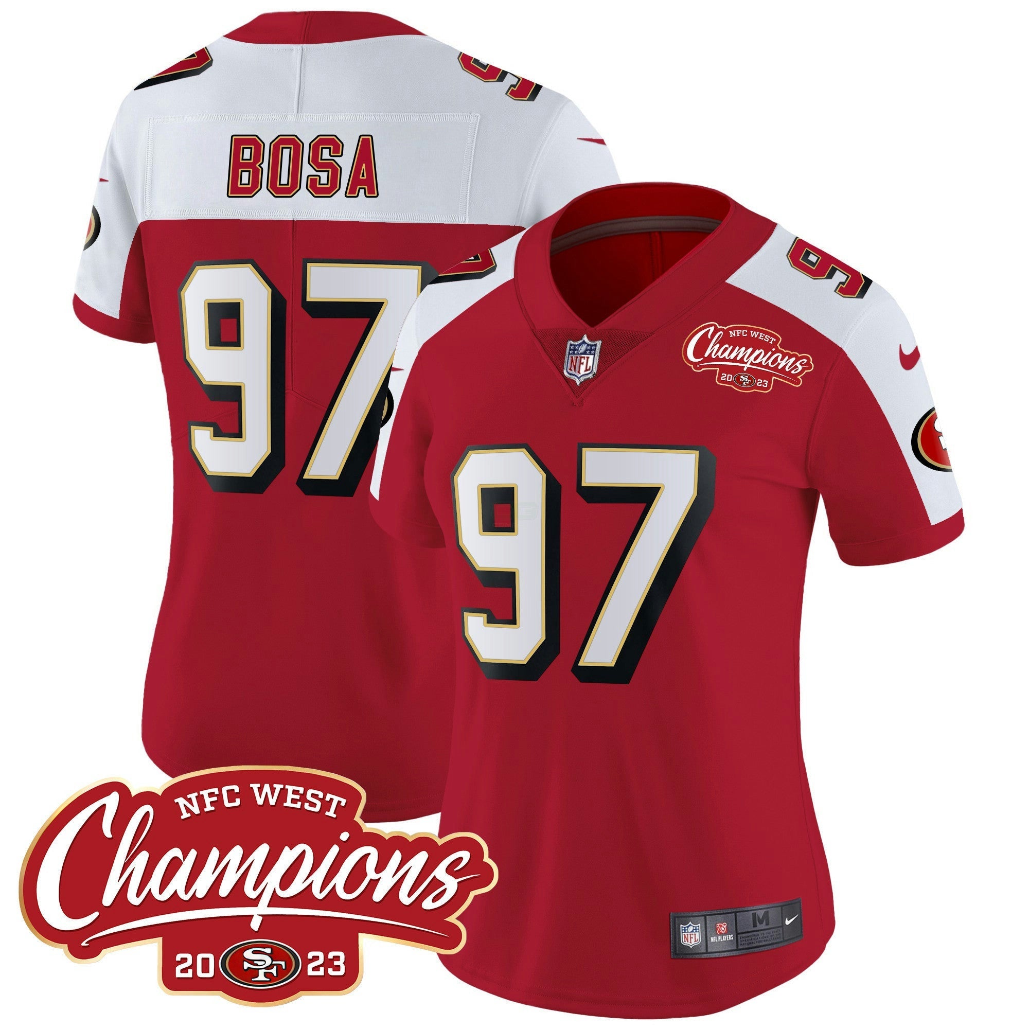 Camisa NFL Women’s Throwback NFC West Champions Patch Vapor Jersey