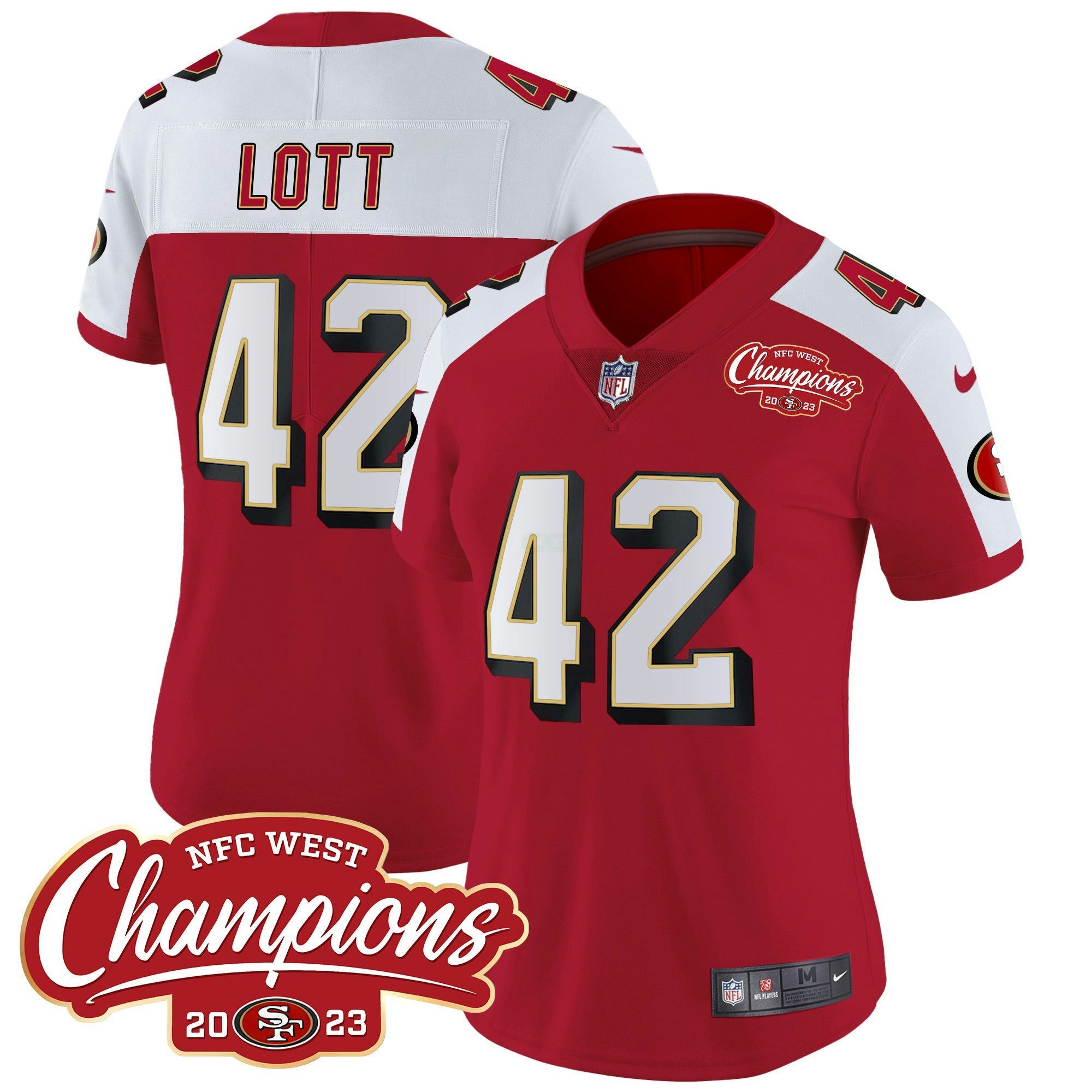 Camisa NFL Women’s Throwback NFC West Champions Patch Vapor Jersey