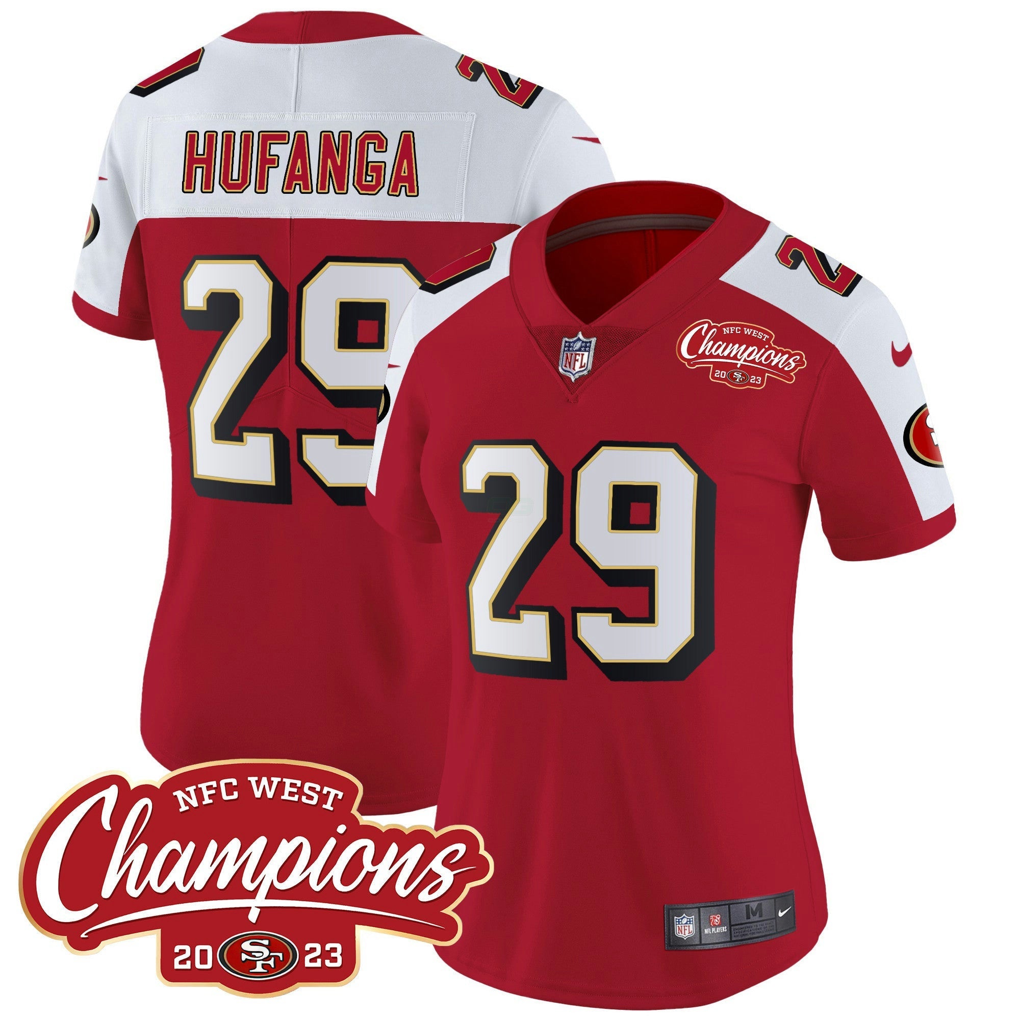 Camisa NFL Women’s Throwback NFC West Champions Patch Vapor Jersey